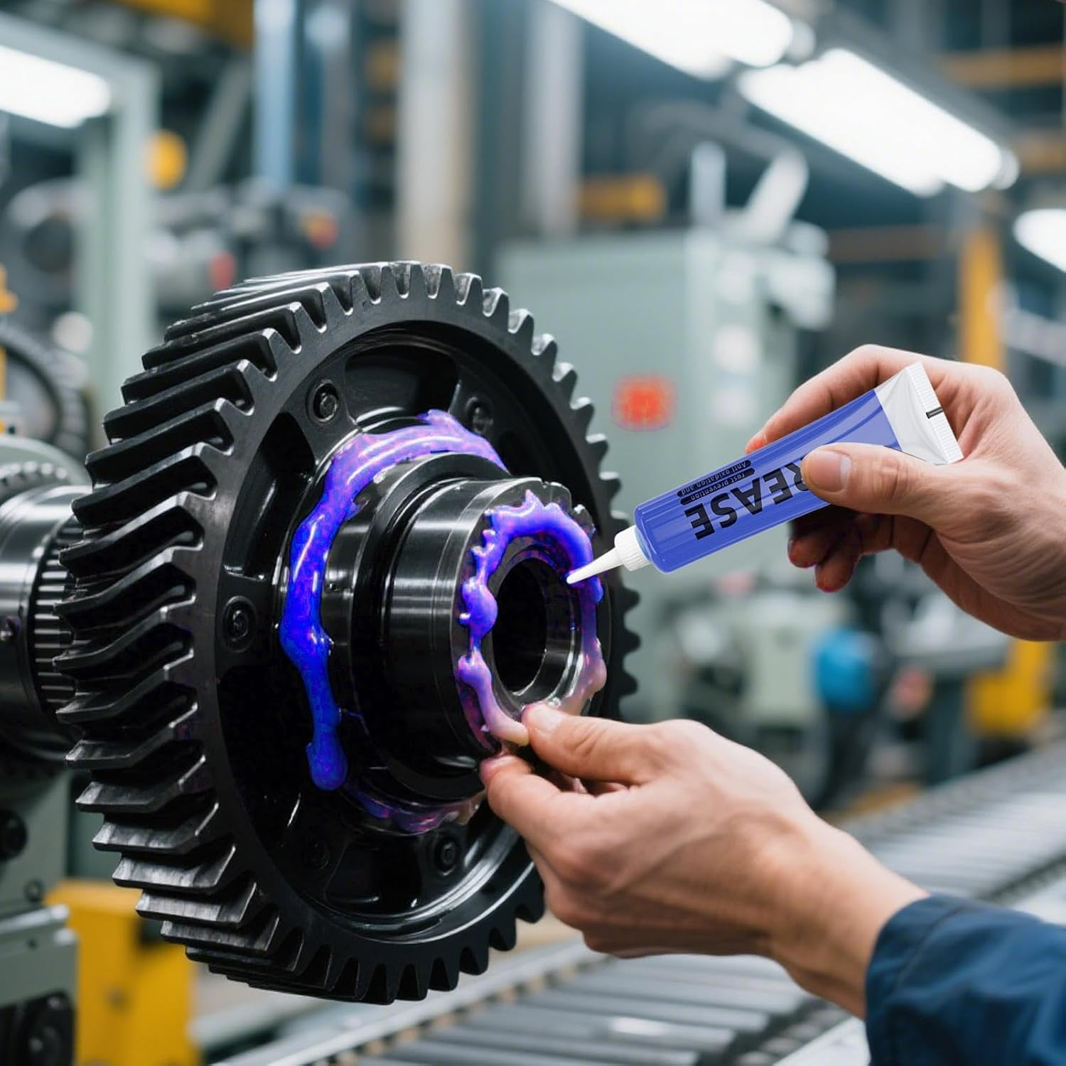 Wheel Bearing Grease | 20G High Temp Industrial Automotive Lithium Lubricant | Portable Heavy Duty Lube Sealant for Industrial Vehicle Farm Agricultural Marine Equipment Rails Garage image number 1