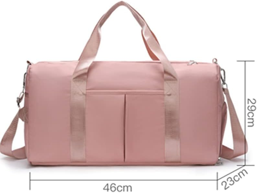 Men and Women'S Travel Bag with Shoe Compartment Sports Tote Gym Bag Weekender Overnight Shoulder Bag, Black, Large - Army Green image number 3