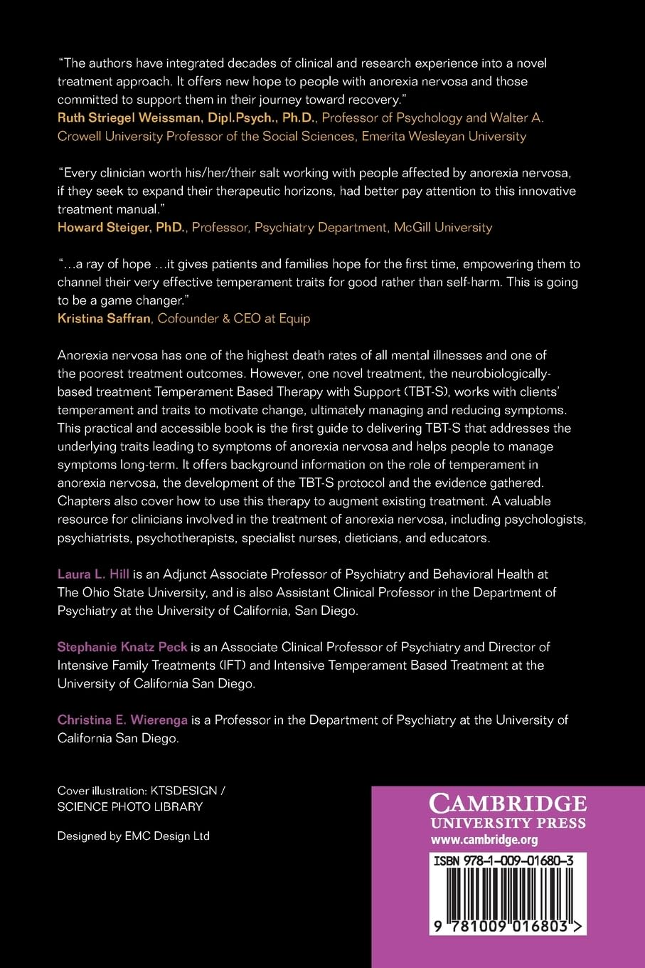 Cambridge Temperament Based Therapy with Support for Anorexia Nervosa Book - Paperback - 21 April 2022: a Novel Treatment image number 1