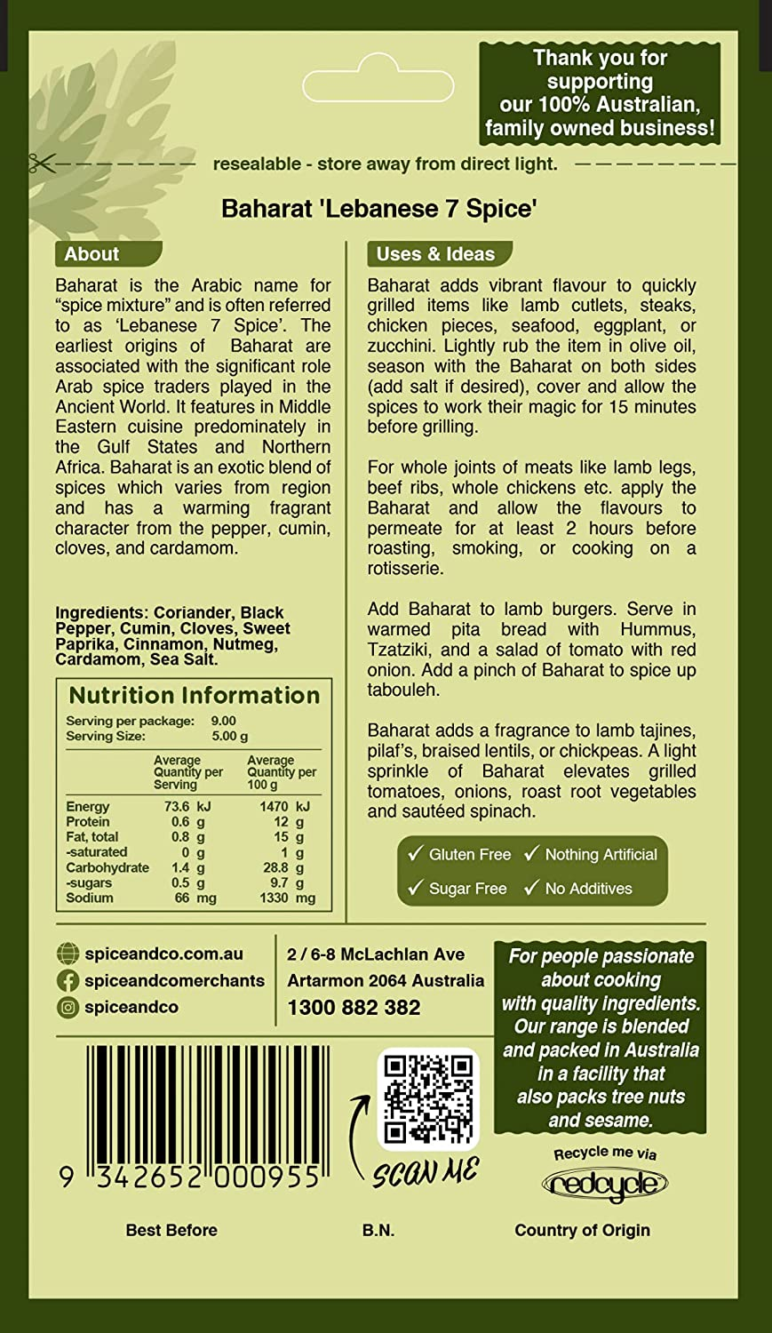 Spice & Co Baharat Spice Mix 45 G (Pack of 2) image number 3