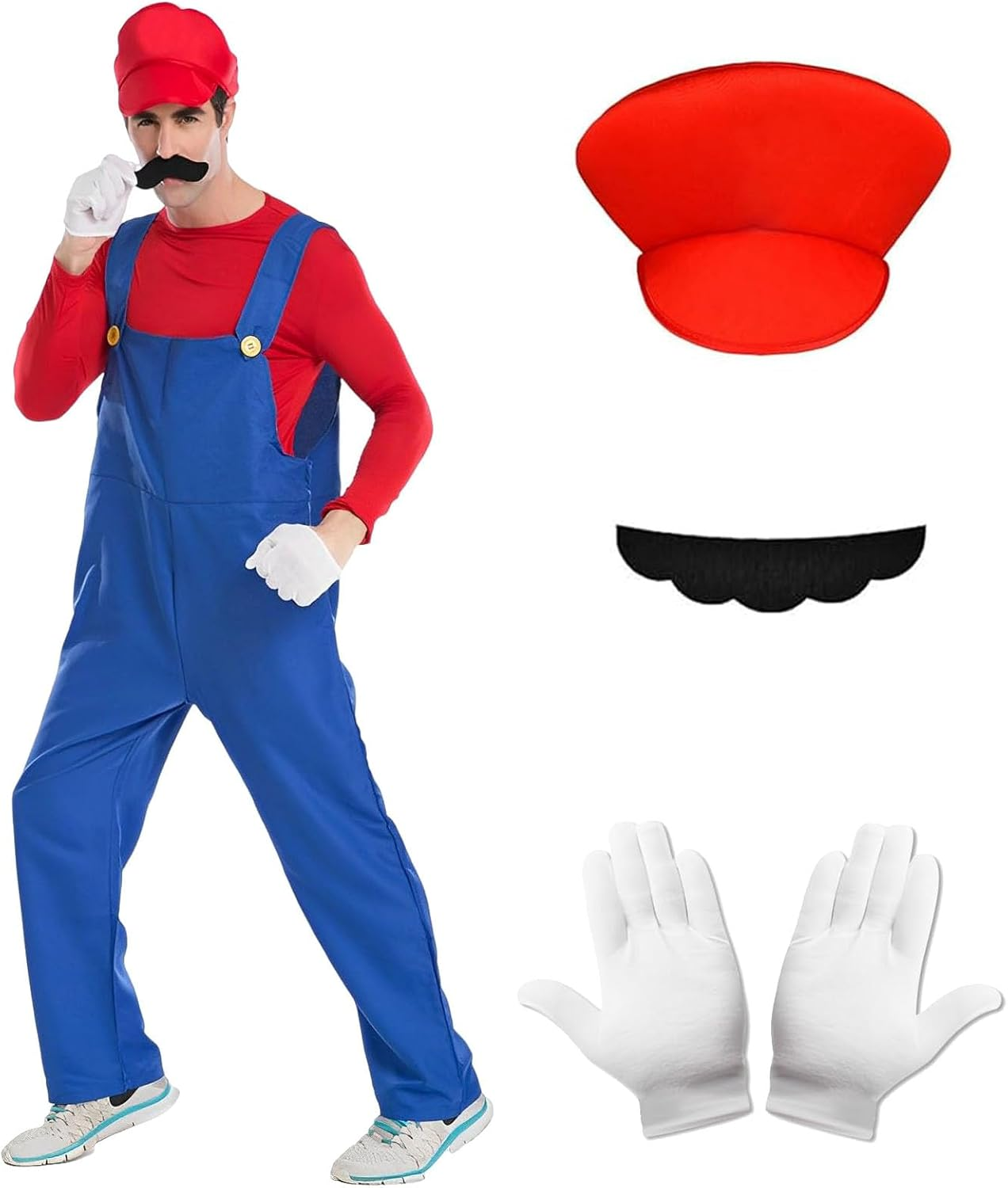 FCYQSD Costume Adults Set Halloween Birthday Party with Accessory