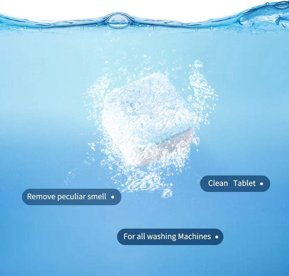 NATRUTH 30 Pack Washing Machine Cleaner Tablets, Solid Washer Deep Cleaning Tablet, Clean inside Drum and Laundry Tub Seal image number 4