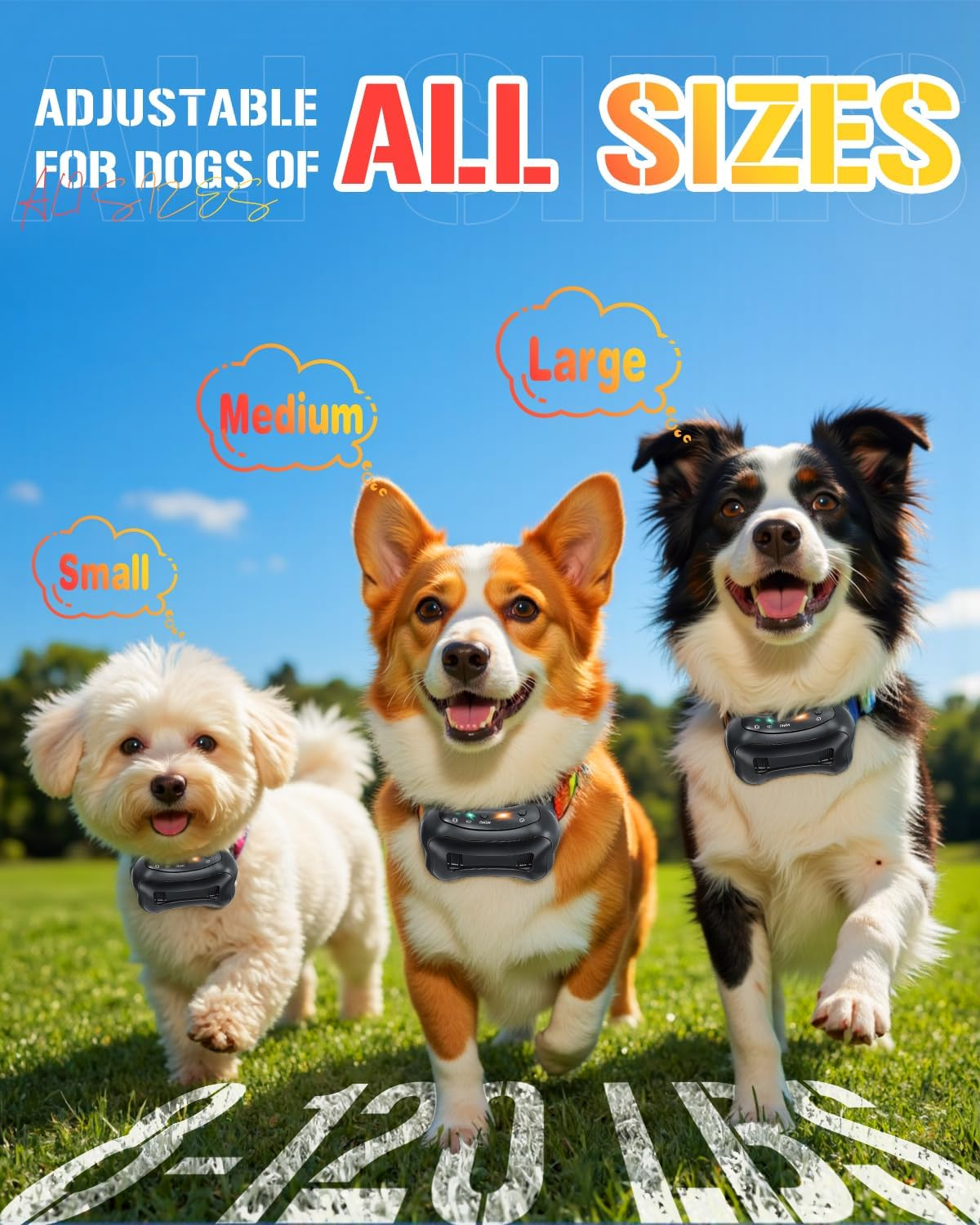 Mosiller Dog Bark Collar, No Shock anti Barking Collar for Small Medium Large Dogs, Vibration Dog Training Collar to Decrease Barking, anti Barking Device with 4 Training Modes, 7 Sensitivity Levels image number 5