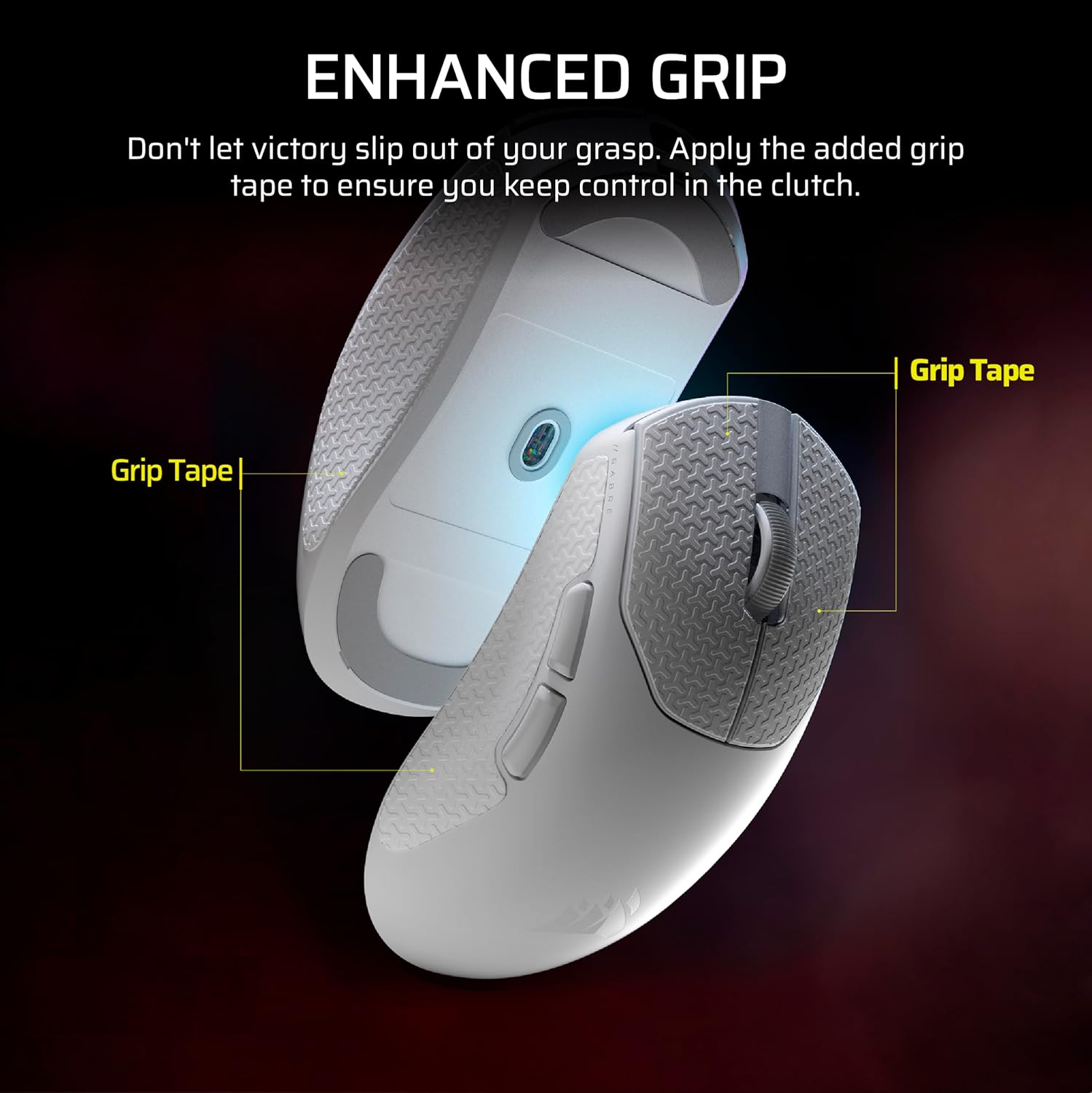 CORSAIR Sabre V2 PRO Ultralight FPS Wireless Gaming Mouse &ndash; 33,000 DPI, 36G Weight, 8,000Hz Hyper-Polling, Mechanical Switches, up to 70-Hour Wireless Battery Life &ndash; Black image number 3