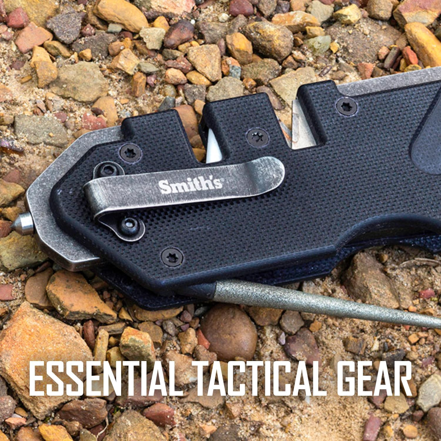 Smith'S 50979 Pp1-Tactical Knife Sharpener (Black) image number 1