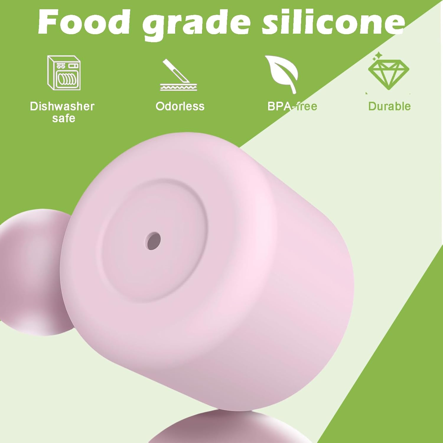 Rylaxzon 2 Pack Boot for Owala Freesip Bottle, Bottle Boot for Owala 24 Oz Silicone anti - Slip Bottom Bumper Protector Sleeve for Twist & Flip Stainless Steel Water Bottles (Pink and Mint) image number 2