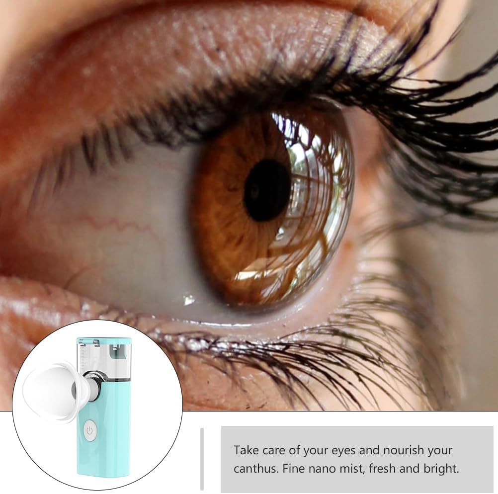 FOMIYES 1 Set Eye Steamer Eye Moisturizing Machine Eye Mist Sprayer Eye Care Sprayer Eye Steaming Machine Mist Eye Steamer Eye Mist Machine Eye Nano Steamer - White image number 5