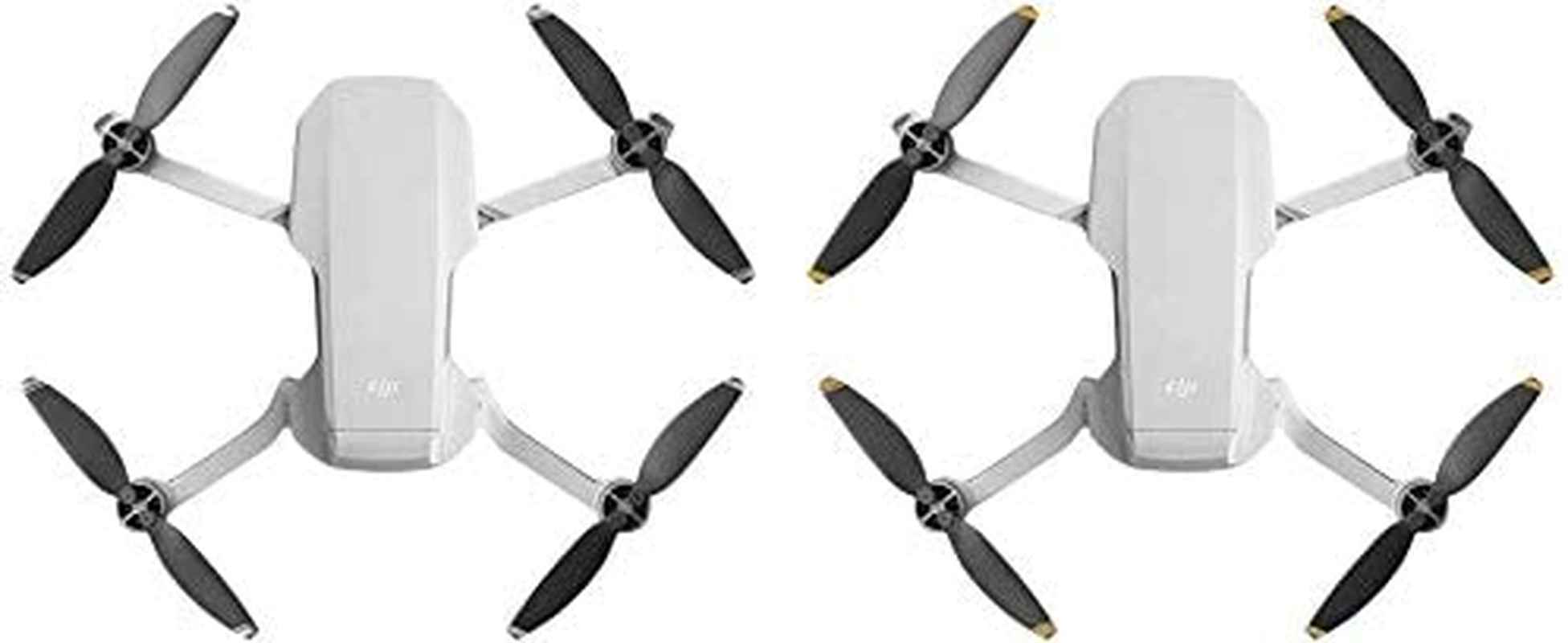 Xmipbs 4 Pairs Mavic Mini Propellers 4726F Low Noise Propellers Paddle Blades for DJI Mavic Mini Drone Black Gold image number 3
