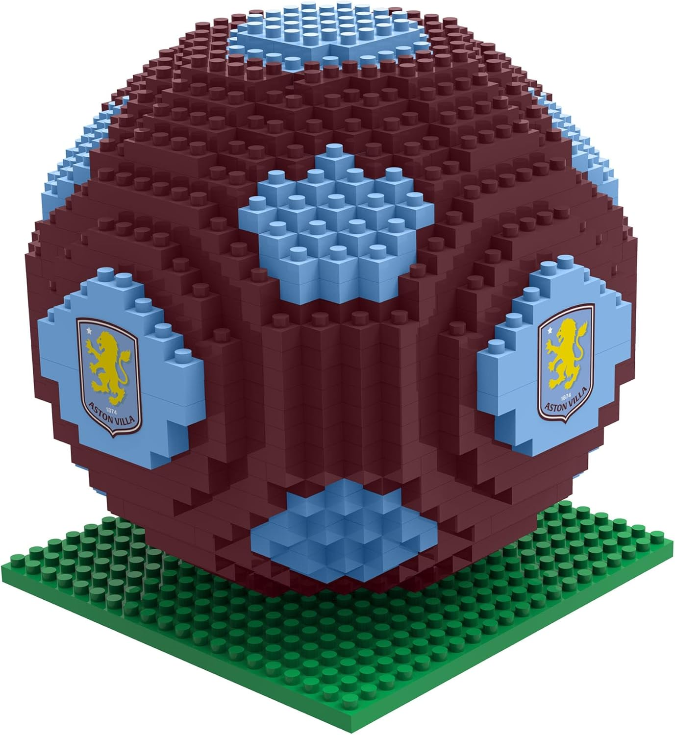FOCO Officially Licensed Aston Villa FC BRXLZ Bricks 3D Football Building Set image number 3