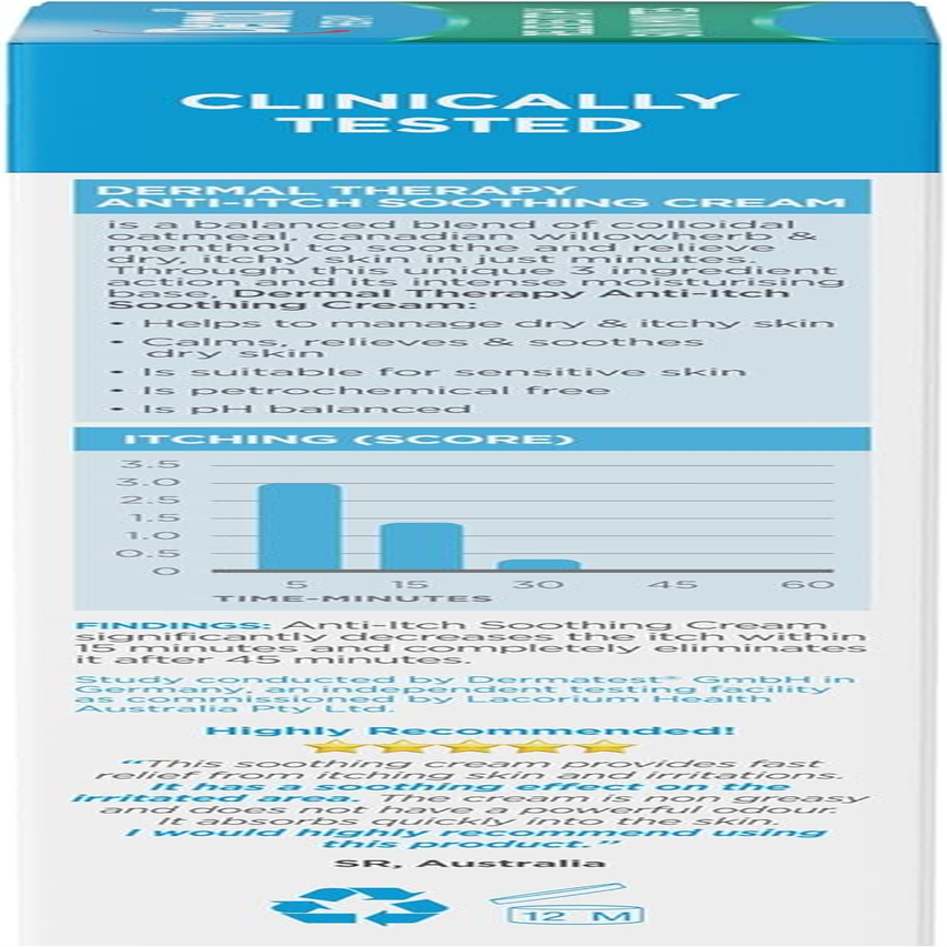 Dermal Therapy Anti-Itch Soothing Cream | Calms, Relieves and Soothes Itchy Skin within Minutes | 85G image number 2