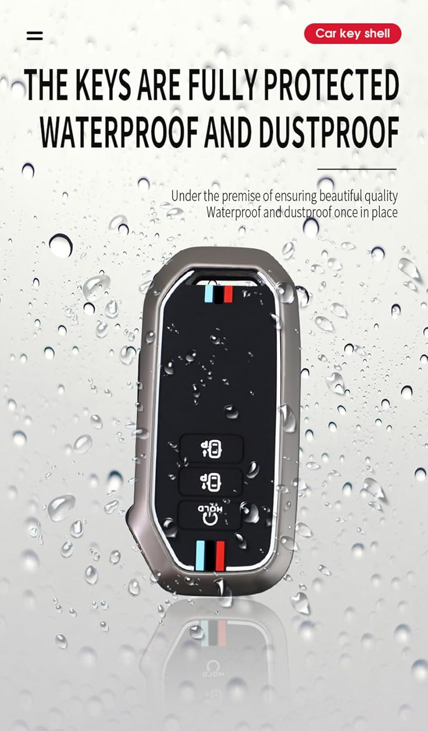 KUNIO Zinc Alloy Car Key Fob Cover Case Fit for Kia Sorento 2020-2021 EV6 2022 2023 K5 2022 2023 Key Protective Cover Keychain Key Holder Automotive Interior Accessories 7 Button Type B-Gun Black