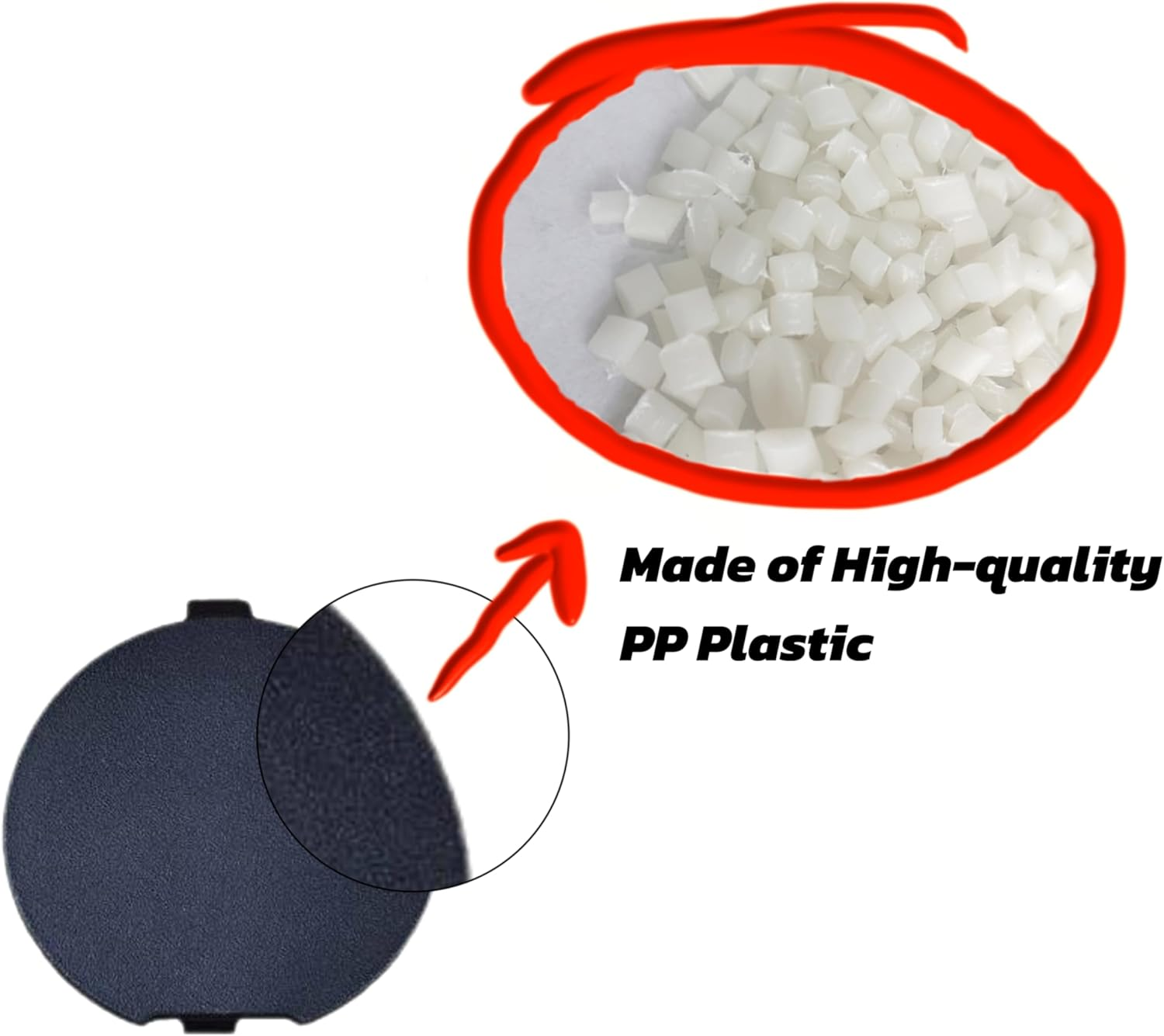 Rear Bumper Tow Hook Cover,Rear Trailer Cover,Black Rear Trailer Hook Eye Cap Cover,Trailer Hook Eye Trim Cover for Mazda 2020-2023 CX30,DHB450EK1 Dgh950El1,Replacement Trailer Cover Parts(1) image number 4