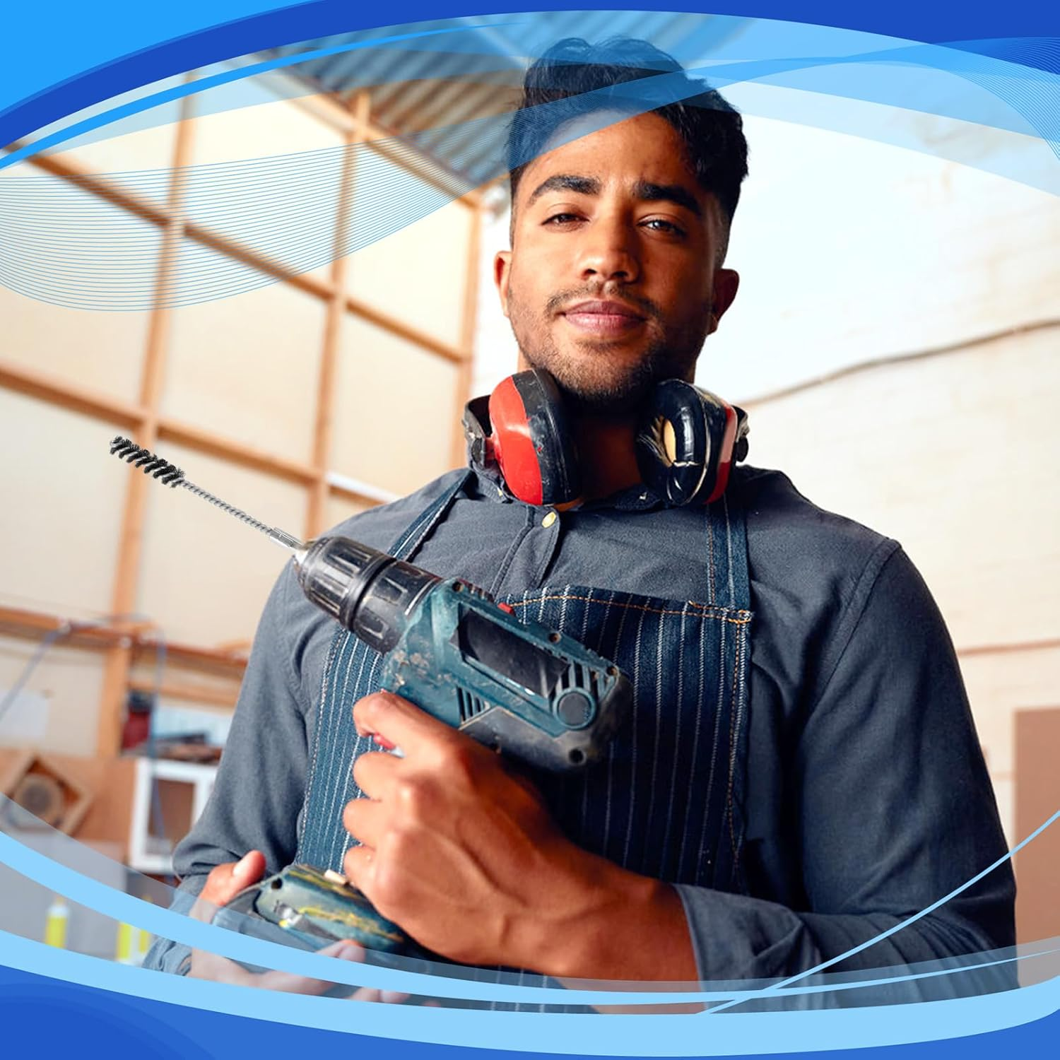 4Pcs Wire Brush, Stainless Steel Twisted Bore Brush with 1/4" Hex Shank for Power Drill Impact Driver & Tube Cleaning, 3/8'' 1/2'' 3/4'' 7/8'' Diameter image number 3