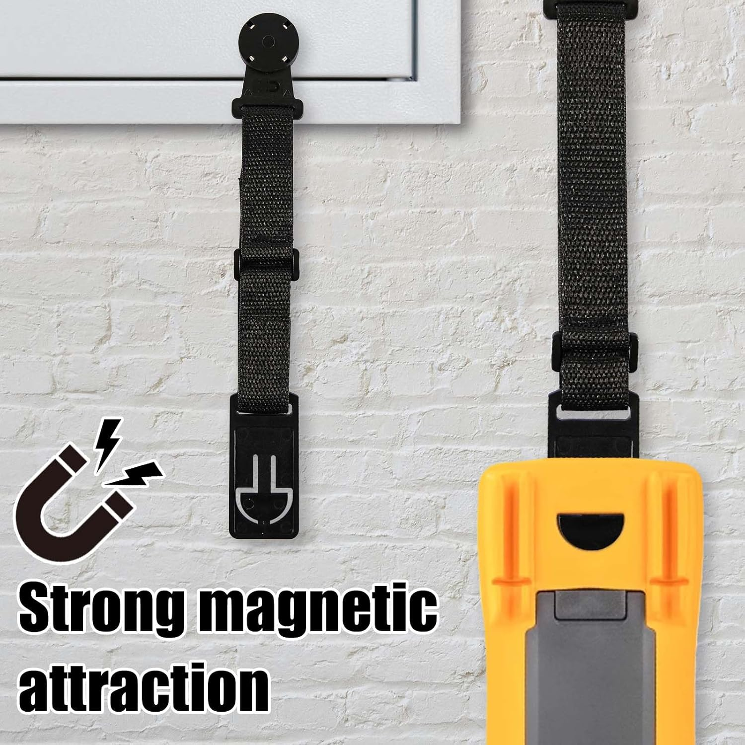 Multimeter Magnetic Hanging Strap, Adjustable Multimeter Magnet Holder Multimeter Magnetic Strap for Fluke Digital Multimeter Multimeter Hanging Kit for Fluke Meters image number 2