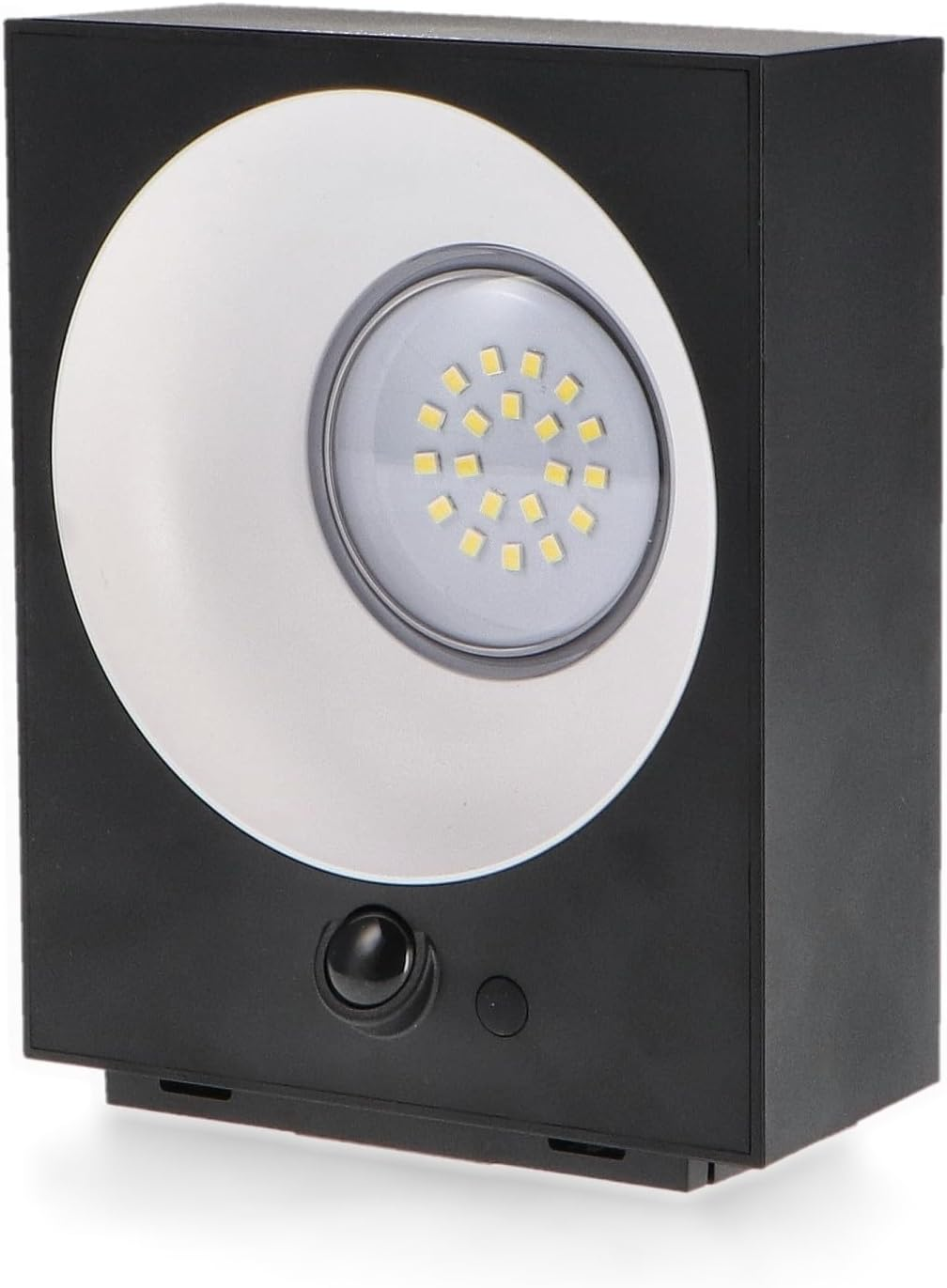 M Ledme Black Bin 2W Solar LED Wall Light Outdoor Light with Motion Sensor and Twilight IP65 Rated 4000K (Neutral), Fast Charge and 6-8 Hours Working Time image number 2