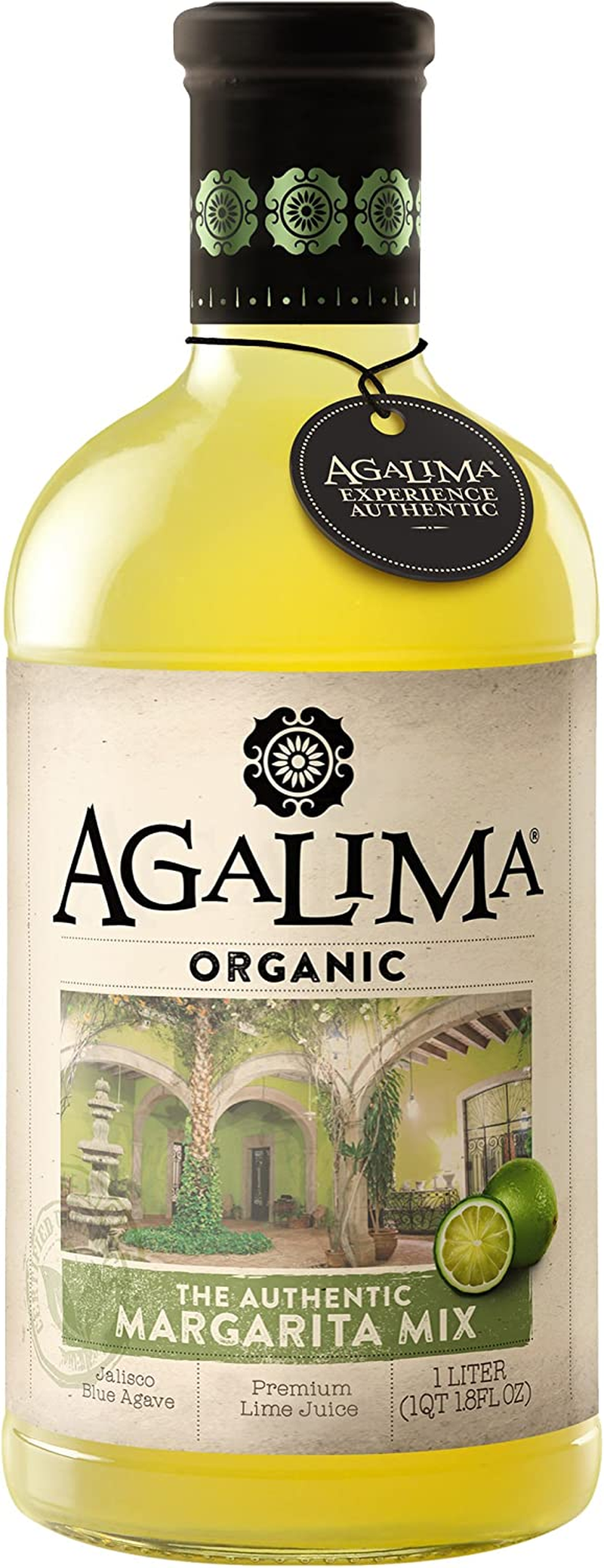 Agalima Organic Authentic Margarita Drink Mix, All Natural, 1L