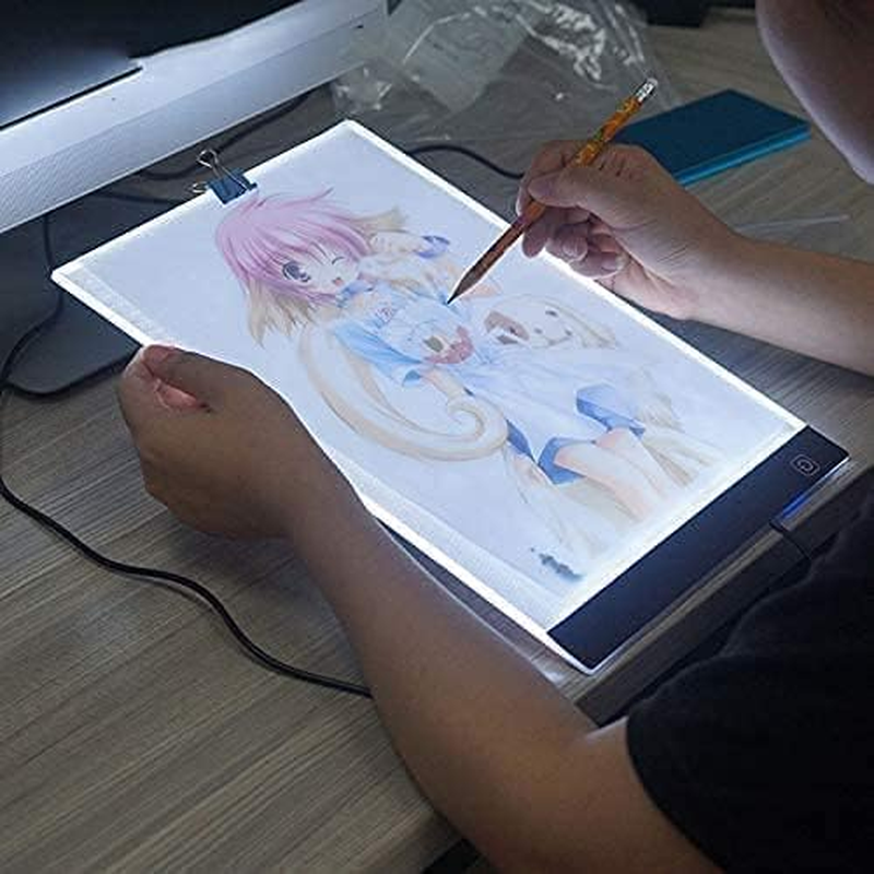 A4 Ultra-Thin Portable LED Light Box Tracer USB Power LED Artcraft Tracing Light Pad Light Box for Artists,Drawing, Sketching, Animation image number 1