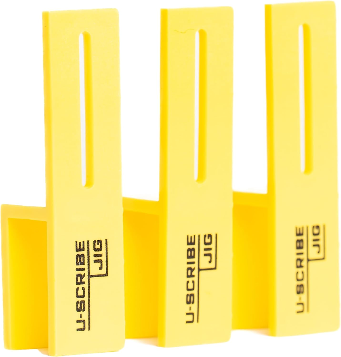 U-Scribe Jig 16Mm (5/8") Set of 3 Woodworking & Carpentry Jigs - Mark Accurate Scribe Lines on Fillers, Panels, Toe Kicks, for Carpentry, Cabinet Installation, Furniture Fitting, DIY image number 1