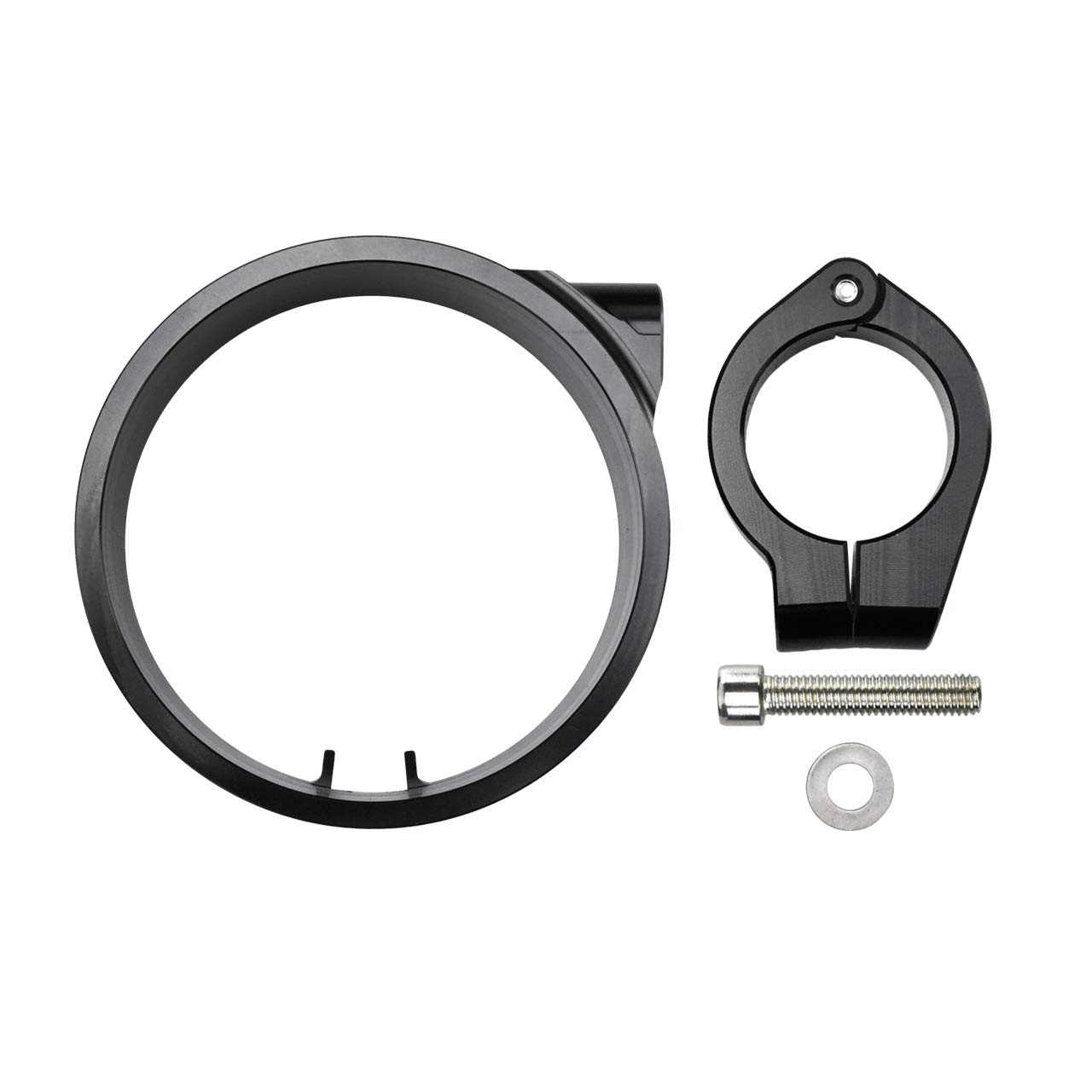 HDBUBALUS Speedometer Ring Side Mount Relocator Bracket Clamp Fit for Harley Sportster XL 48 1993-Up Dyna 1993-2005 image number 4