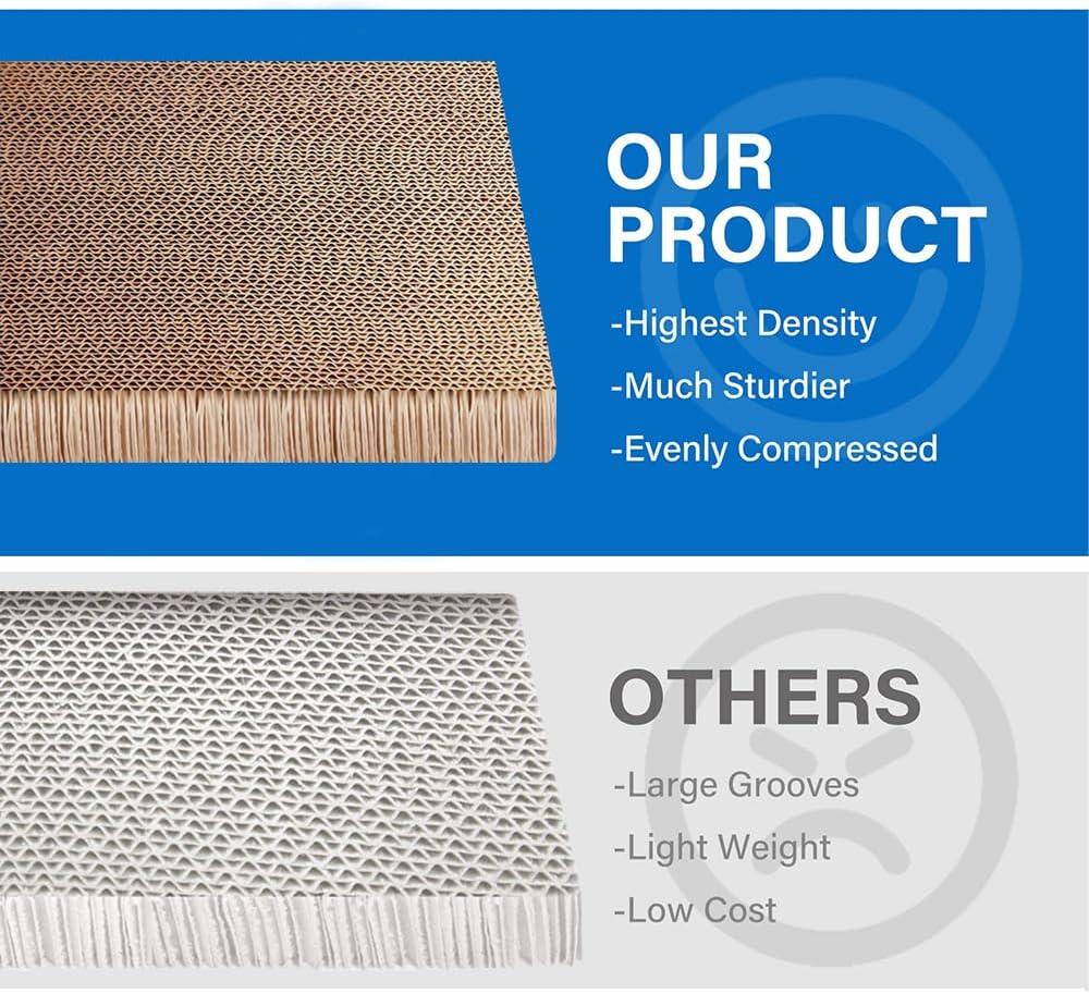 TOMVAES Radio Cat Scratcher Cardboard Lounge Bed Cat Scratching Board Durable Board Pads Prevents Furniture Damage Cat Scratchers & Play House for Cat Birthday,Wood (M, Radio)