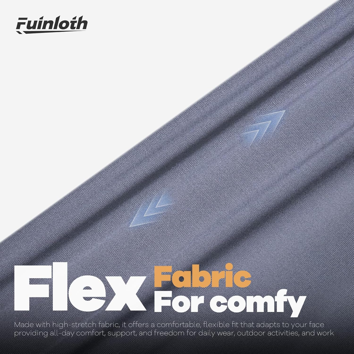 Fuinloth Neck Gaiter, Face Mask Bandana Fishing Cooling Sun Protection Scarf for Men Women - 2 Whites image number 2