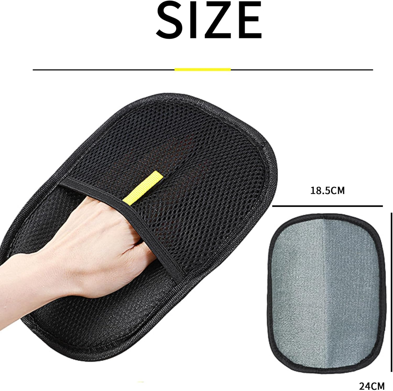 The Magic Brush, 2025 Magic Brush Pet Hair Remover Glove, Dual-Sided Grooming Electrostatic Hair Glove for Dogs & Cats, Portable & Reusable Pet Hair Cleaning Gloves for Car, Furniture, Clothes (1PCS)