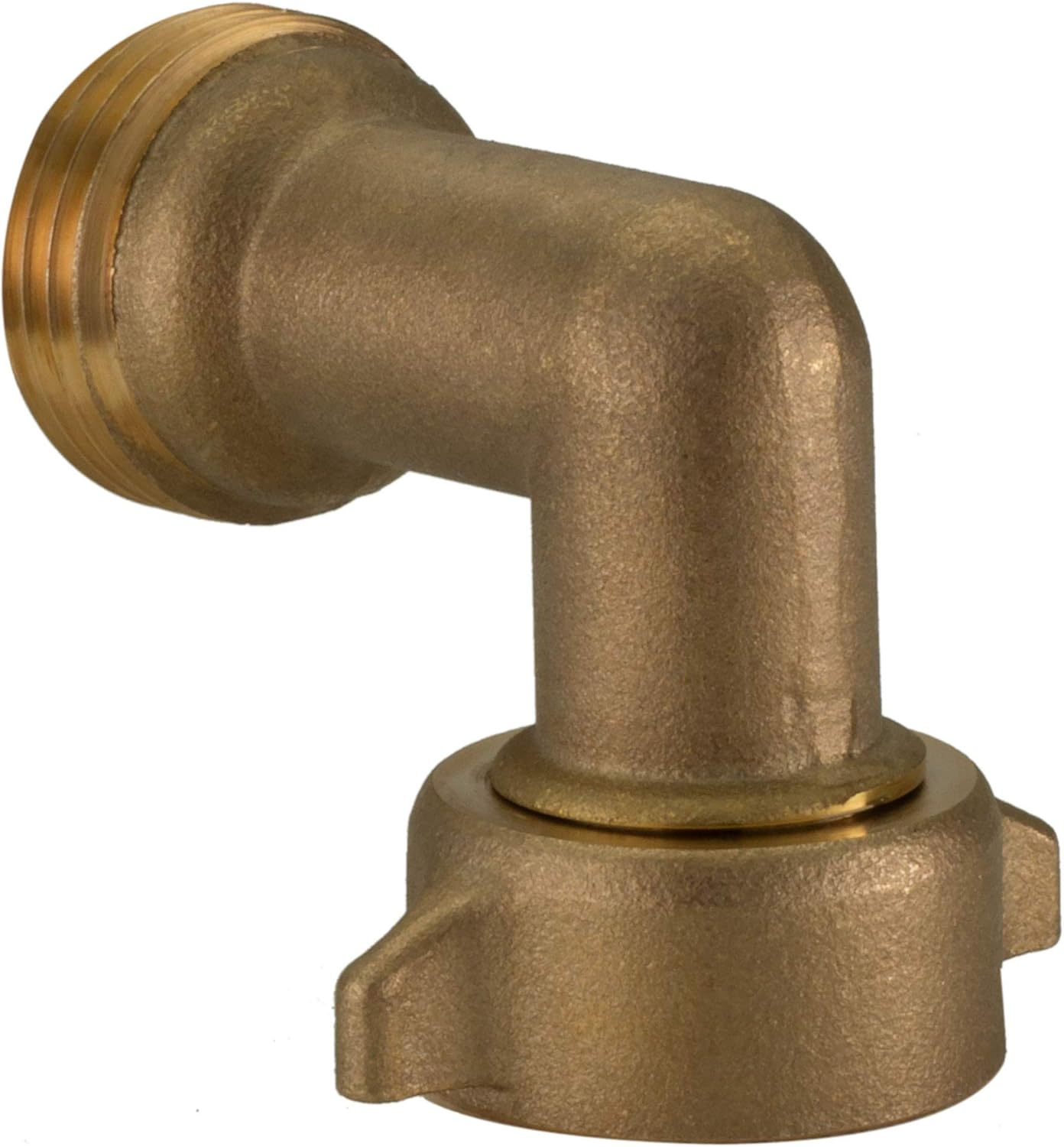 Recpro RV Camper Motorhome Trailer Marine White City Water Fill Inlet Flange Brass with Check Valve (With Hose Elbow) image number 5