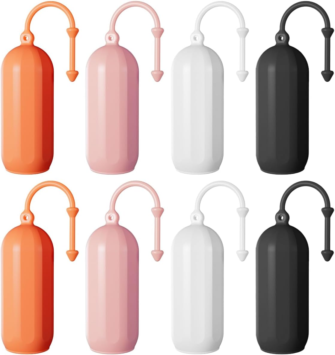 HAIKING Travel Bottle Sleeves, 8 Pcs Reusable Silione Accessory Elastic Sleeves for Washrooms, Cosmetics Stores, Travel, Business Trips (4 Colors)