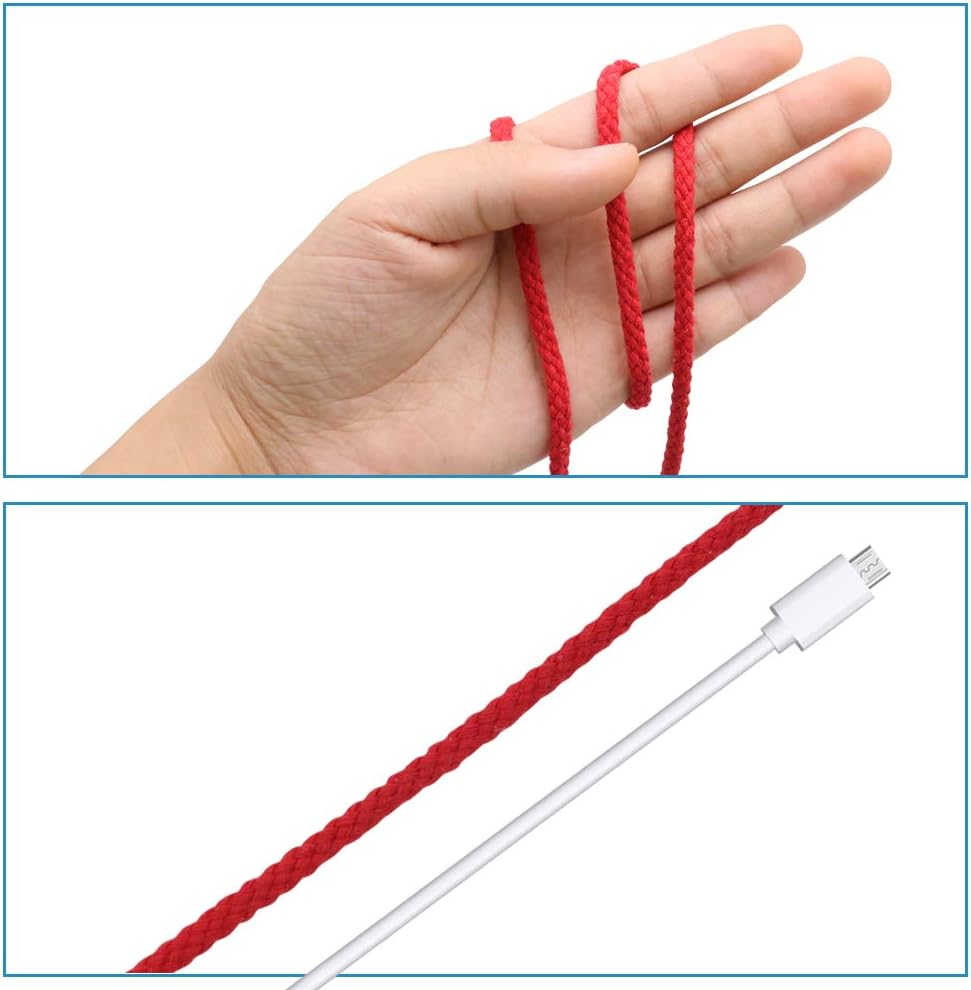 Tenn Well Braided Cotton Cord, 165 Feet 5Mm Wide Cotton Macrame Rope for Plant Hangers Wall Hangings DIY Crafts (Red) image number 3