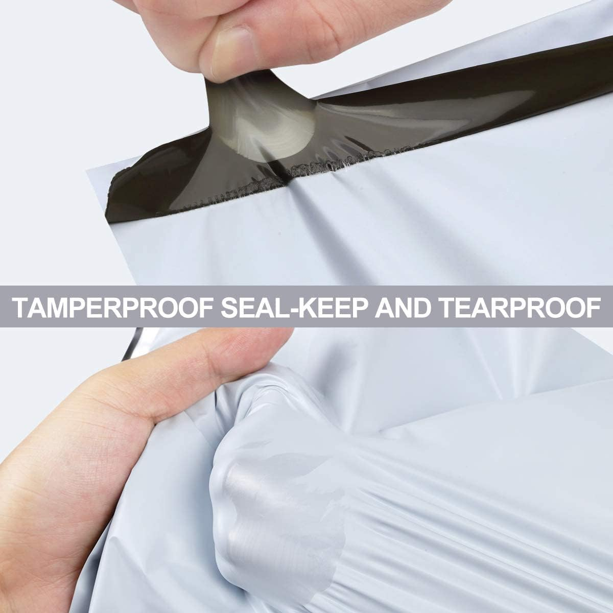 100X Poly Mailer Courier Bags Envelopes Shipping Bags Self Sealing Shipping Mailing Satchel Exterior Colour White Tear-Proof Postal Bags for Parcels Packaging and Postage Boxes(280 X 420Mm) image number 3