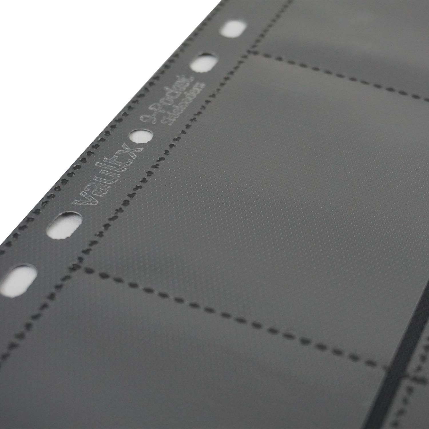 Vault X 9 Pocket Sideloading Pages for 3 Ring Binder, Double-Sided A4 Sideloaders, Storage for Collectible Card Games, Sports, TCG (Black, 50 Pack) image number 2