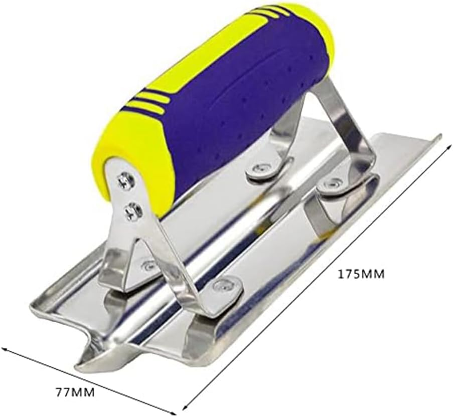 Concrete Hand Edger and Groover Tools Set Silver & Blue Tiling Tool Construction Tools Plaster Stucco Cement Finishing Kit image number 5