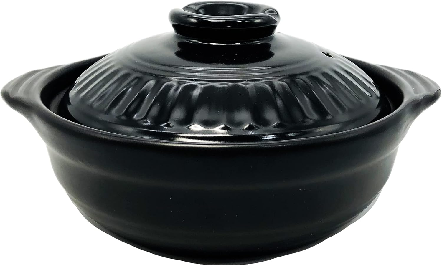 Living NEO 110370 Earthpot No. 9, 12.2 Inches (31 Cm), Compatible with Induction and Gas Fires, for 4-5 People, Black image number 1