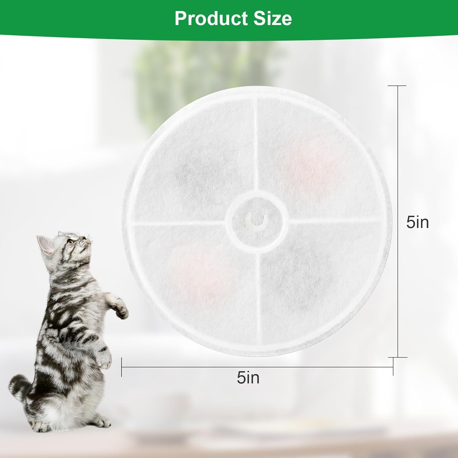 Upgraded Filter Units 3.0 for PET Cat Water Fountains E Versweet 2S/3/3 Pro,E Versweet Solo/Solo SE, Replacement Filters (10 Pcs) image number 2