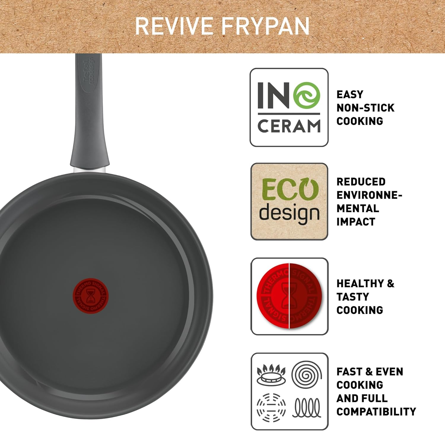 Tefal Revive Ceramic Induction Non-Stick Frypan 28Cm image number 6