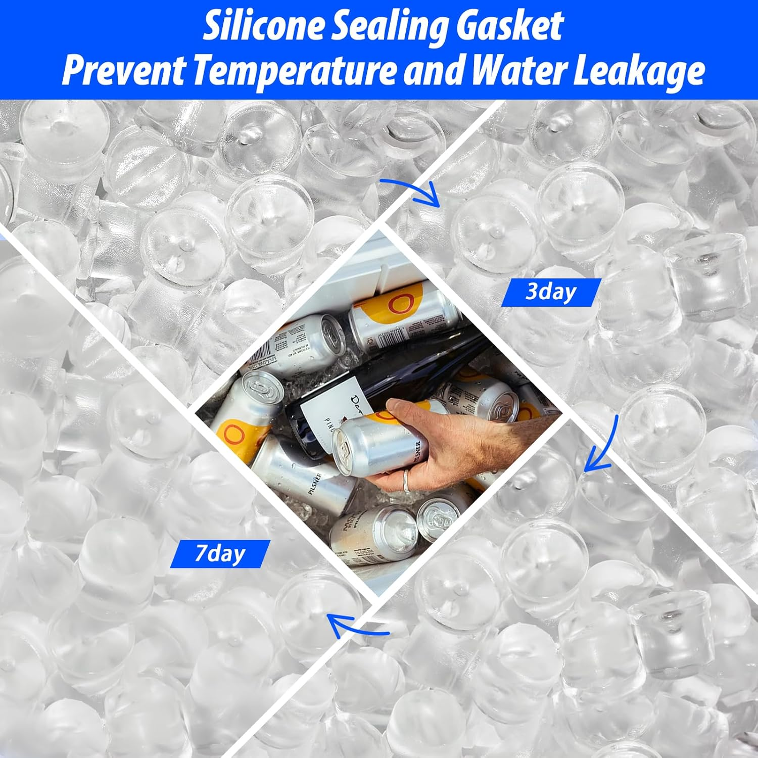 Cooler Drain Plug for YETI, 2 Pack Replacement Cooler Accessories, Compatible with YETI Tundra, Tank and RTIC Coolers, Ice Chest Plug for YETI image number 2