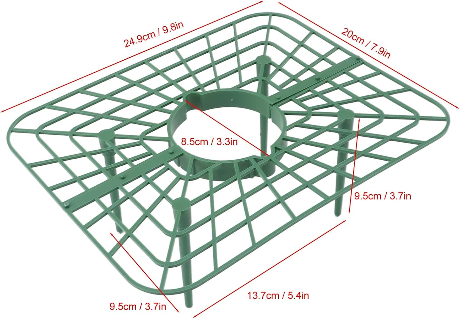 10 Packs Square Strawberry Supports, Strawberry Growing Rack, Detachable PP Waterproof Reusable Strawberry Planting Stand for Soil Planting Indoor Pots image number 5