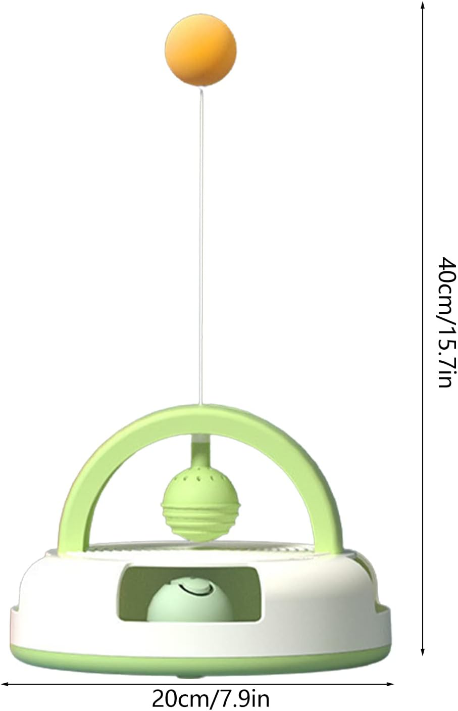 Interactive Cat Toys for Indoor Cats, Auto Rotating Non-Electric Kitten Stick Toy with Catnip Ball Bell, Cat Teaser Toy Ball and Bell Kitten Playing Training Indoor Imtrub image number 6