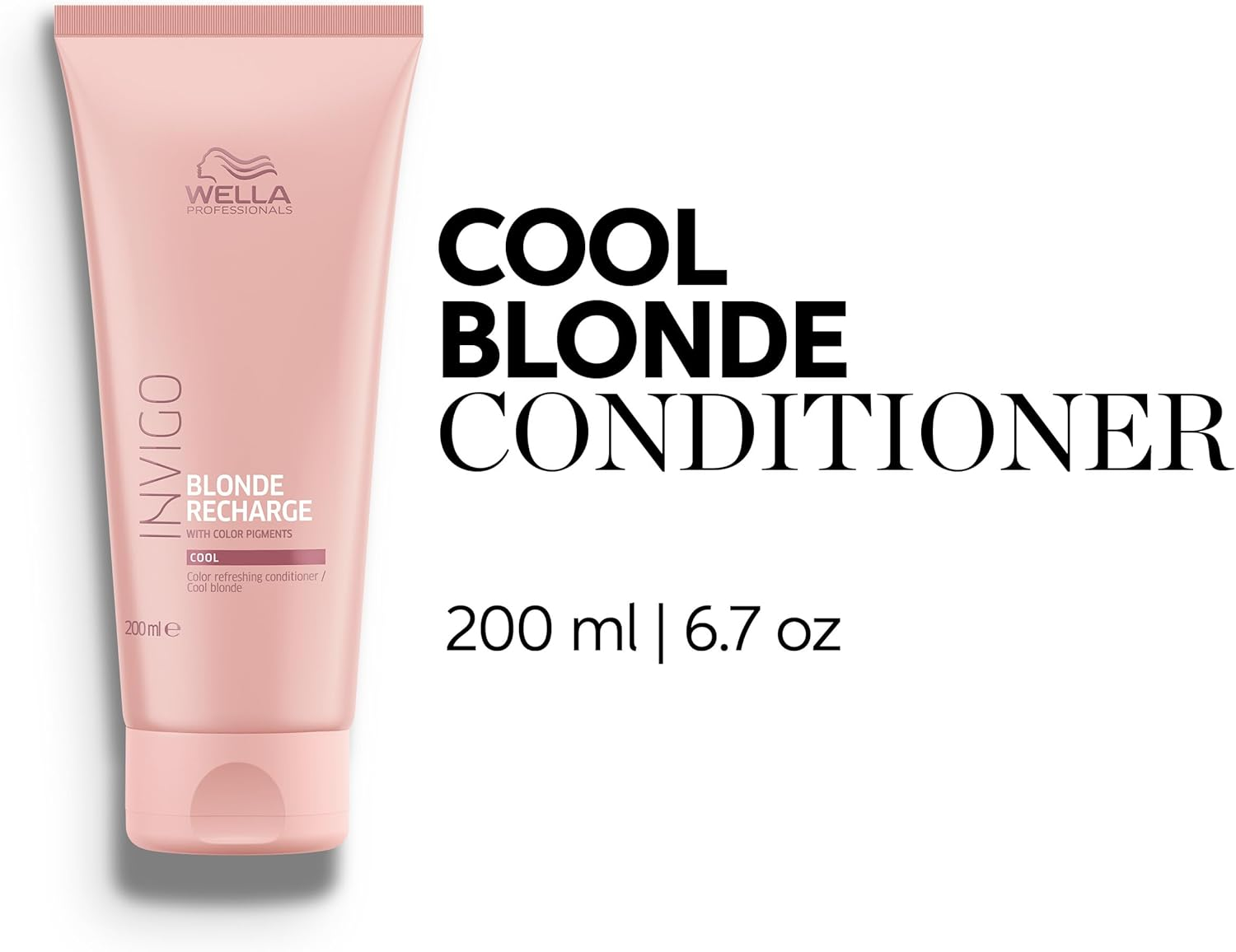 WELLA INVIGO Blonde Recharge Cool Blonde Color Refreshing Conditioner, 200 Ml - Cool Blonde image number 1
