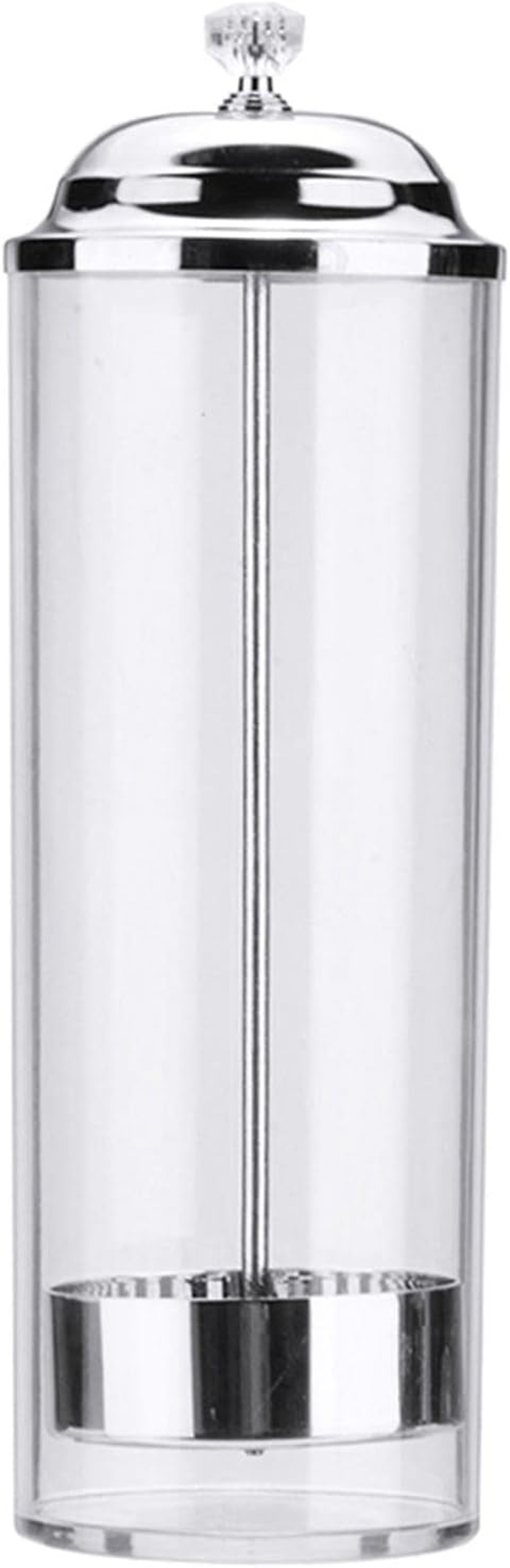 Plastic Straw Dispenser Container with Stainless Steel Lid Transparent Drinking Straw Holder Striped Plastic Straw Plastic Drinking Straw image number 2