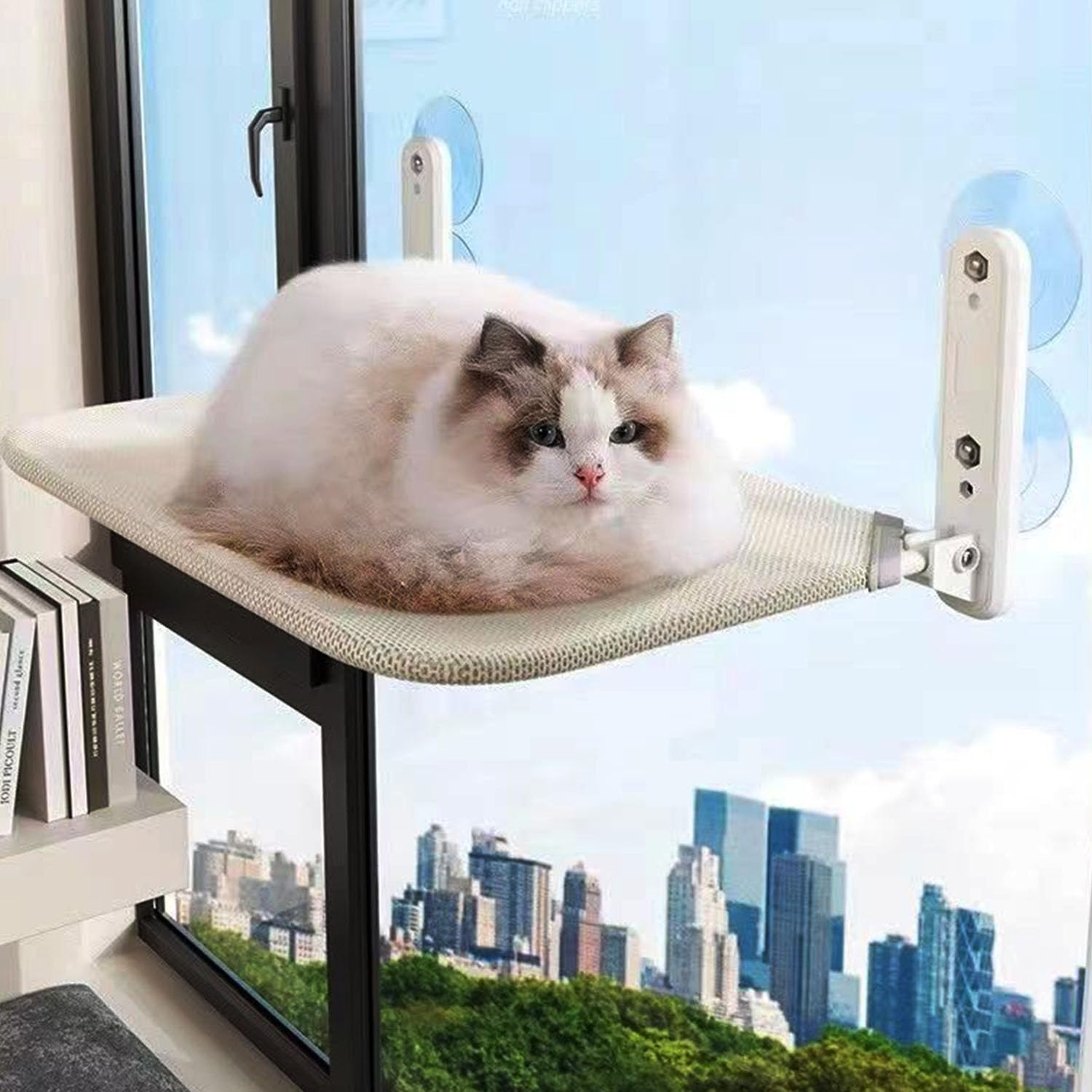 Window Lounger Cat Hammock for Cats Hammock Window Seats Cat Bed Window Foldable Cat Hammock Window Hammock Cat Lounger Cat Hammock with Strong Suction Cups image number 4