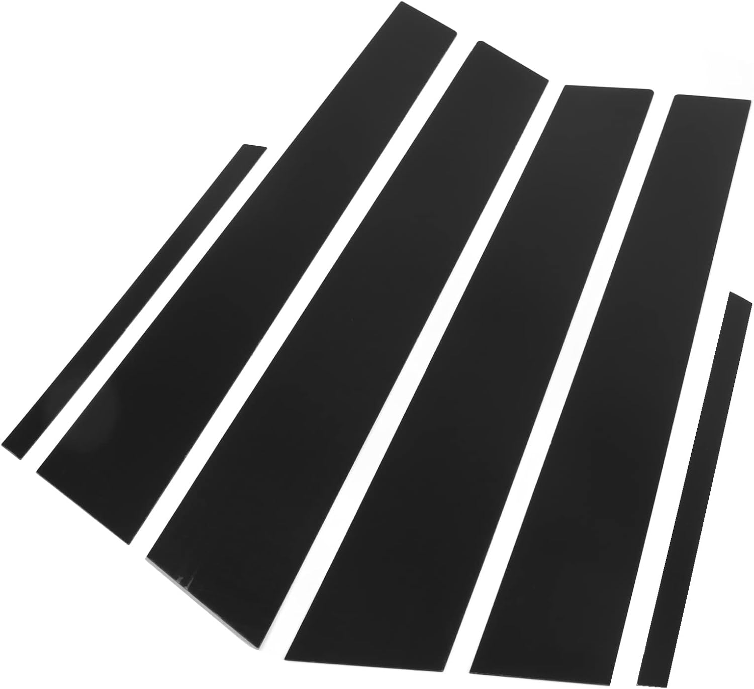 Pillar Post Decal, 6 Pcs Side Door Window Cover Glossy Black Pillar Post Decal Trim Car Decoration for Sedan 8Th Gen 2006‑2011