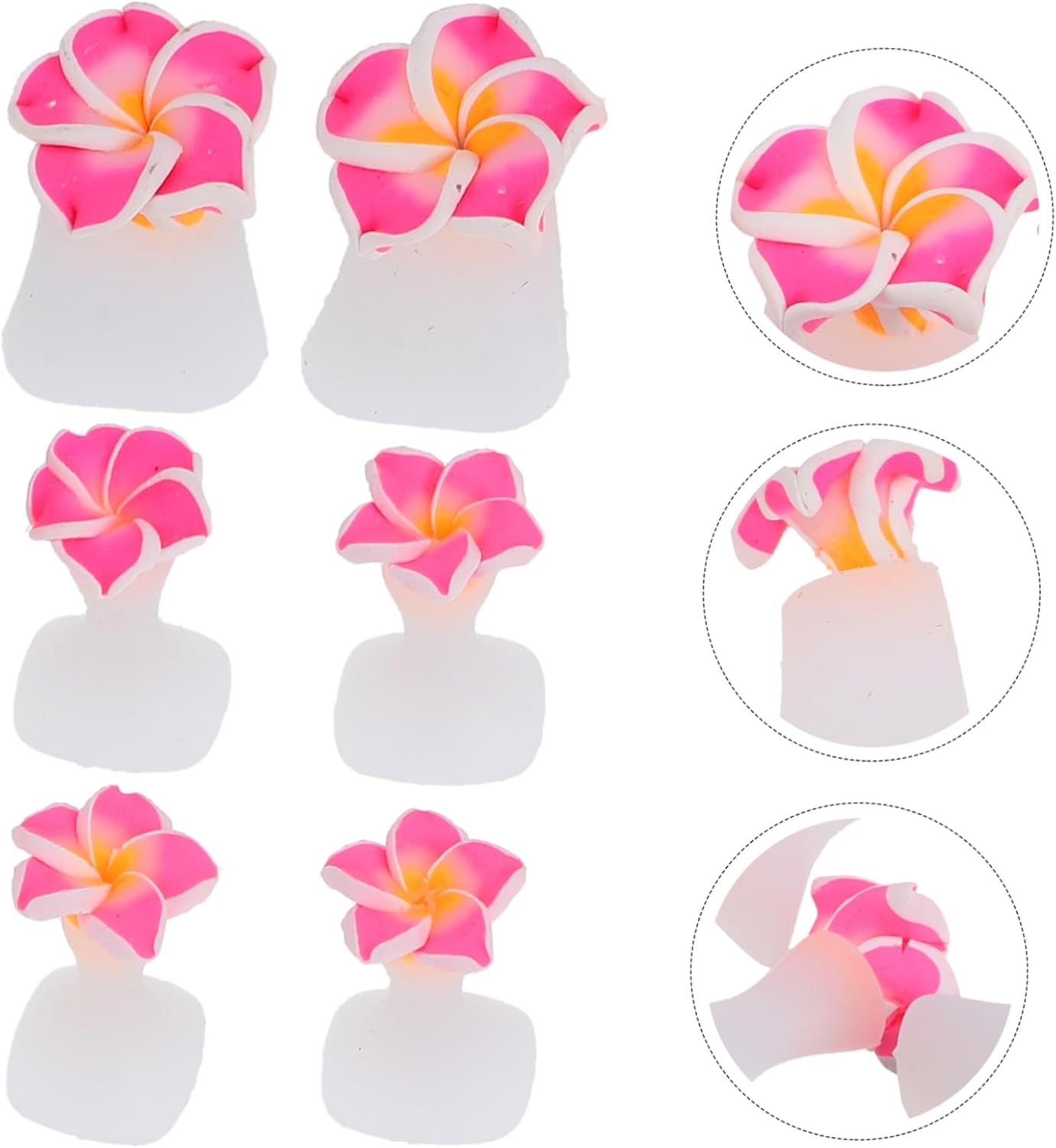EXQUIMEUBLE 3Sets Silicone Toe Separators for Nail Polish Toe Spacers for Women Pedicure image number 2