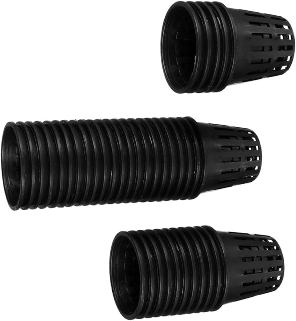 IWOWHERO Hydroponic Net Pots and Plastic Planting Baskets for Aquatic Plants, Black Slotted Mesh Nursery Pots 5.7X5Cm, 100Pcs Suitable for Pond and Water Culture Gardening image number 1