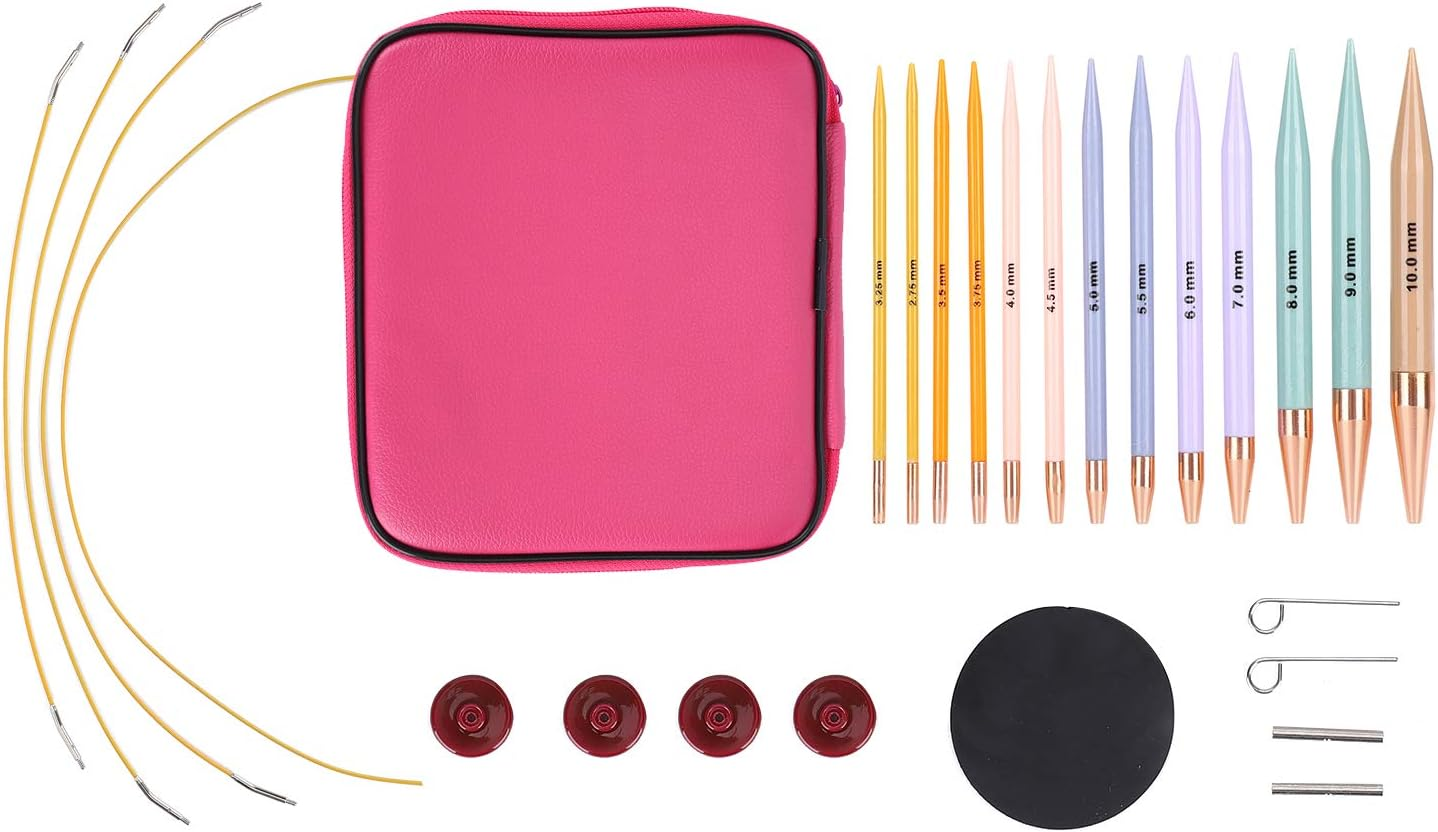 Crochet Needles Set, 13PCS Crochet Hooks Kit with Storage Case, Multicolor Circular Knitting Needles, DIY Hand Craft Art for Women Beginners Housewives image number 2