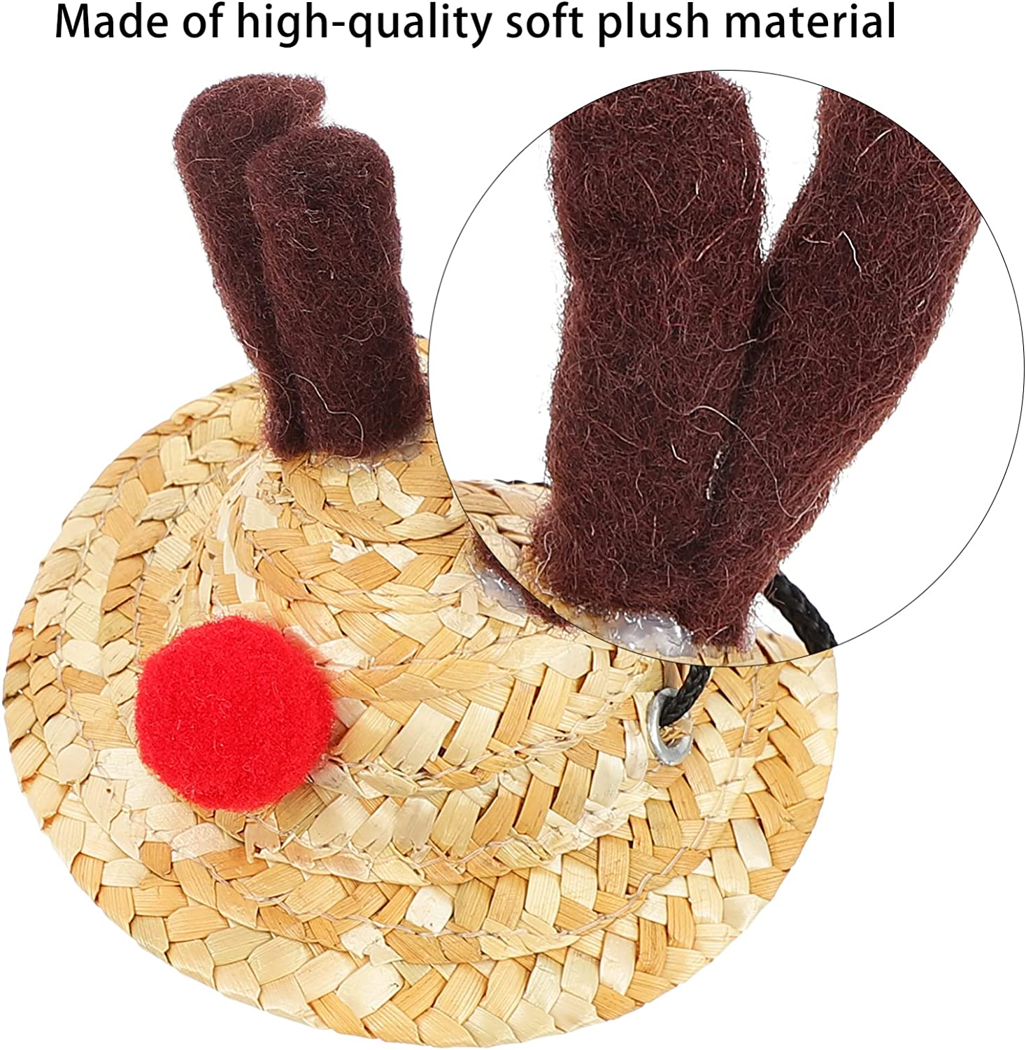 POPETPOP Bearded Dragon Santa Hat for Lizard with Scarf Christmas Costume Clothing Set Xmas Clothes Outfit Holiday Party Photos image number 2