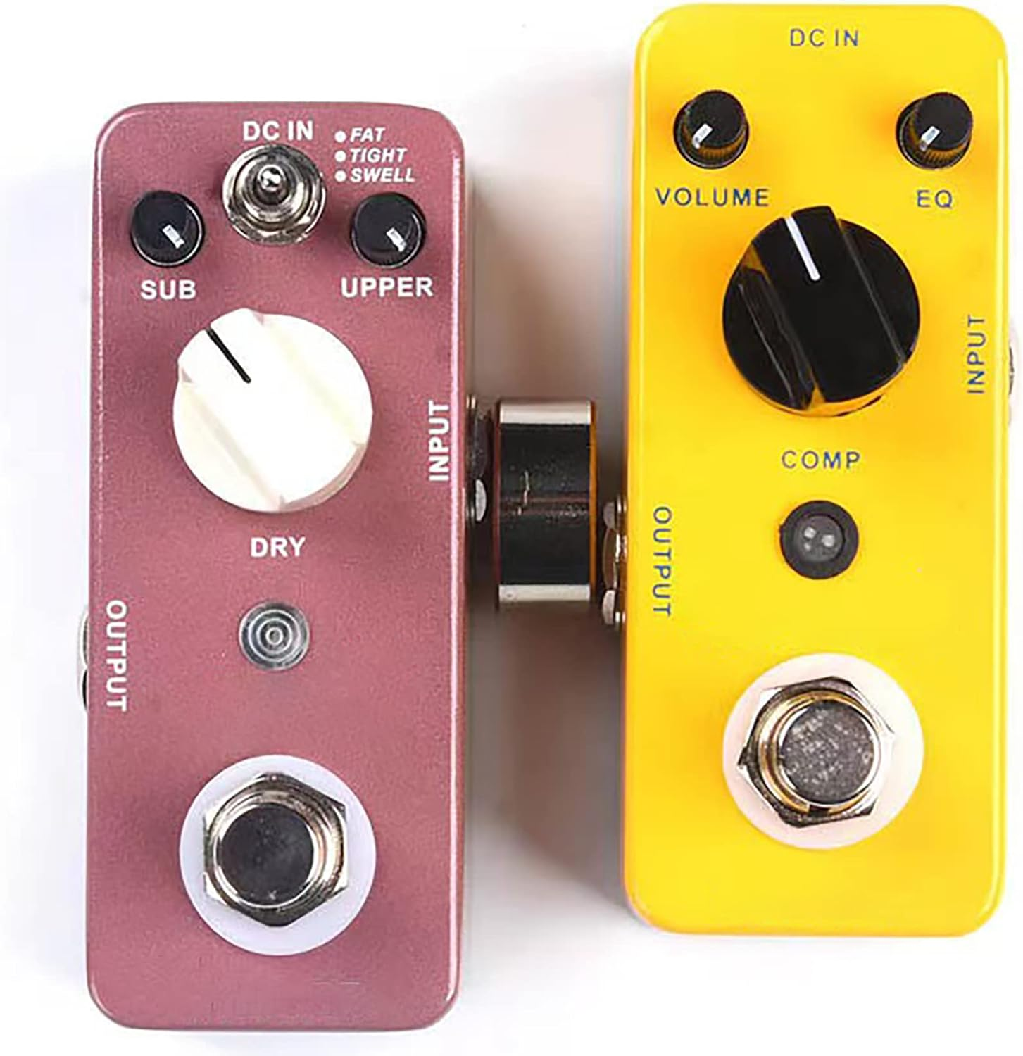 4Pack Tunghey 1/4 Inch Pedals Coupler Z Type 6.3Mm Guitar Pedal Connectors TS Copper Male Connector for Effect Pedalboard Space Saving Gold Plated image number 6