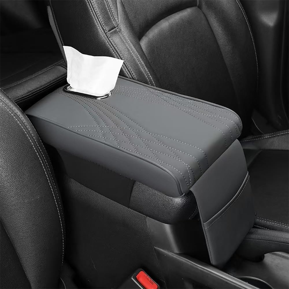 MTSDM Auto Center Console Armrest Pillow, Car Armrest Box Heightening Pad, Car Memory Foam Armrest Pillow, Car Center Console Cover Pad, Waterproof Car Armrest Seat Box Cushion Protector for Most Car image number 2