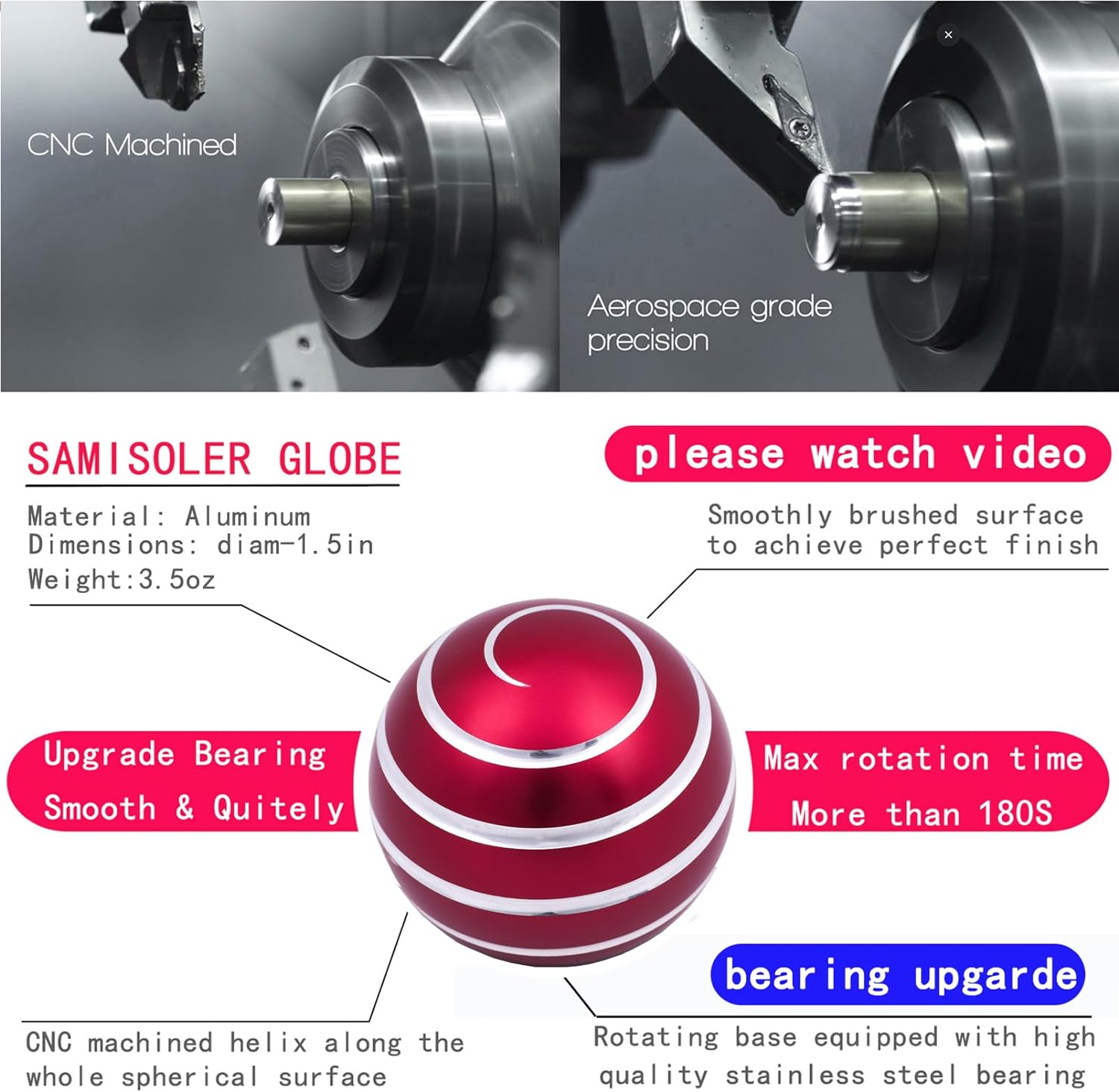Fidget Desk Toys for Adult Sensory: Cool Gadgets Stuff Kinetic Toy for Christmas Girls Kids Boys Teens Figet Fingears Game Stress Relief for Home Office Women Men Spinning 180 Seconds