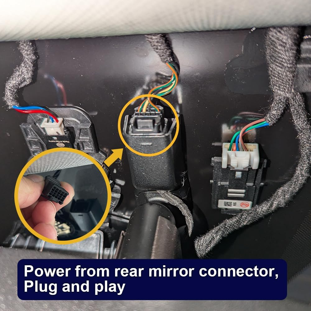 Fitcamx 4K Dash Cam Suitable for Hyundai Tucson 2022-2025 (Right Hand Drive Car), Integrated OEM Look, 2160P UHD Video, Built-In Wifi & APP Collision Sensor, Loop Recording, Easy to Install, 64GB Card image number 1